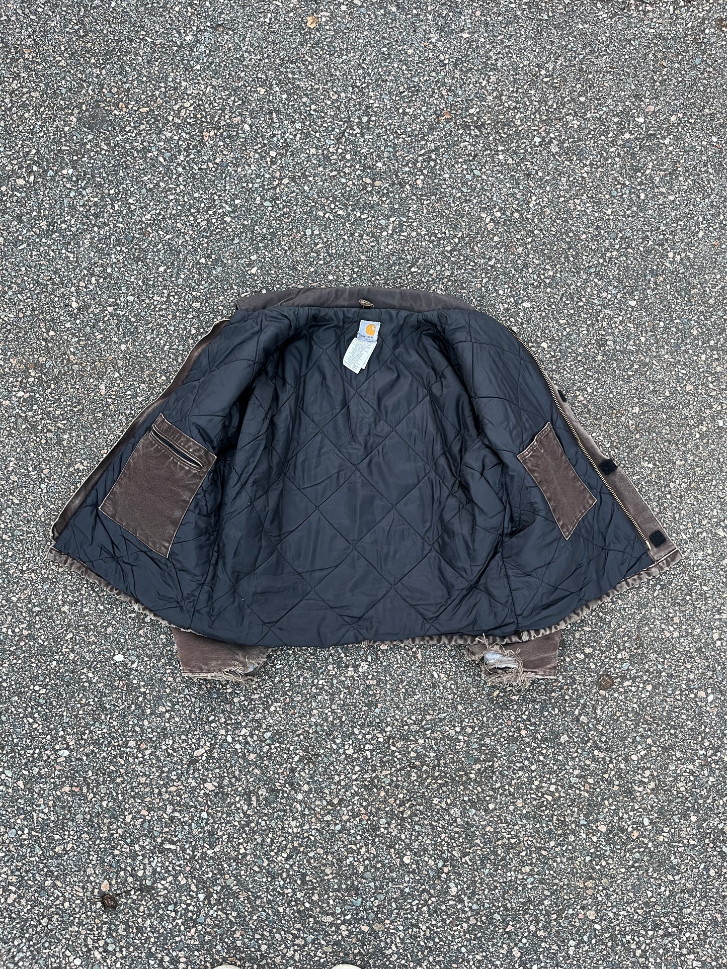 Faded n Distressed Brown Carhartt Arctic Jacket - Medium
