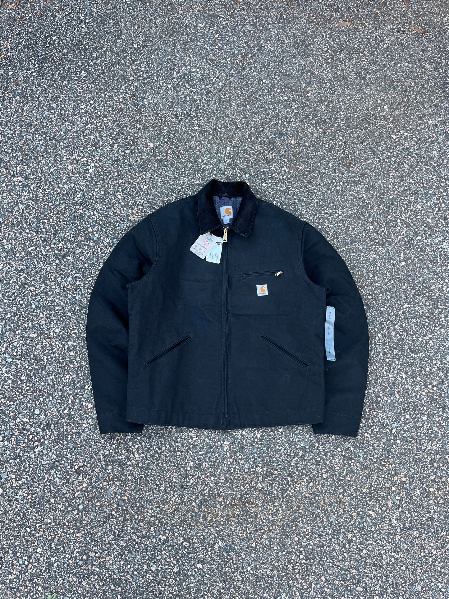 全新带标签黑色 Carhartt 底特律夹克 - 大码