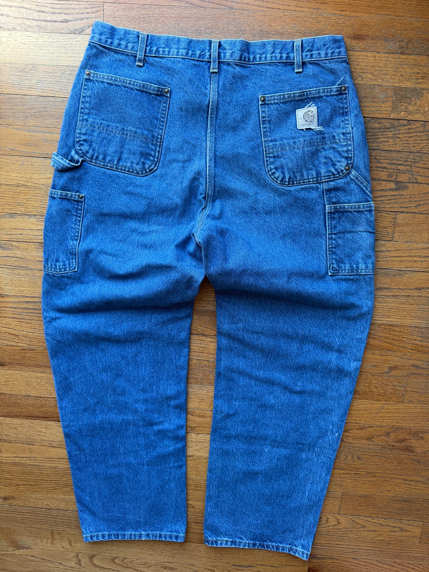 Faded Denim Carhartt Double Knee Pants - 38 x 31.5