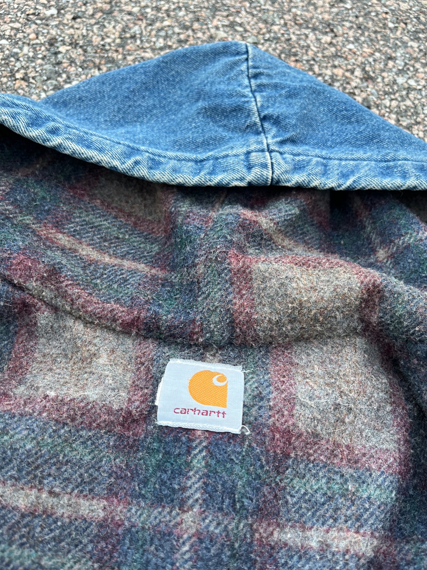 褪色牛仔布 Carhartt 运动夹克 - Boxy XL