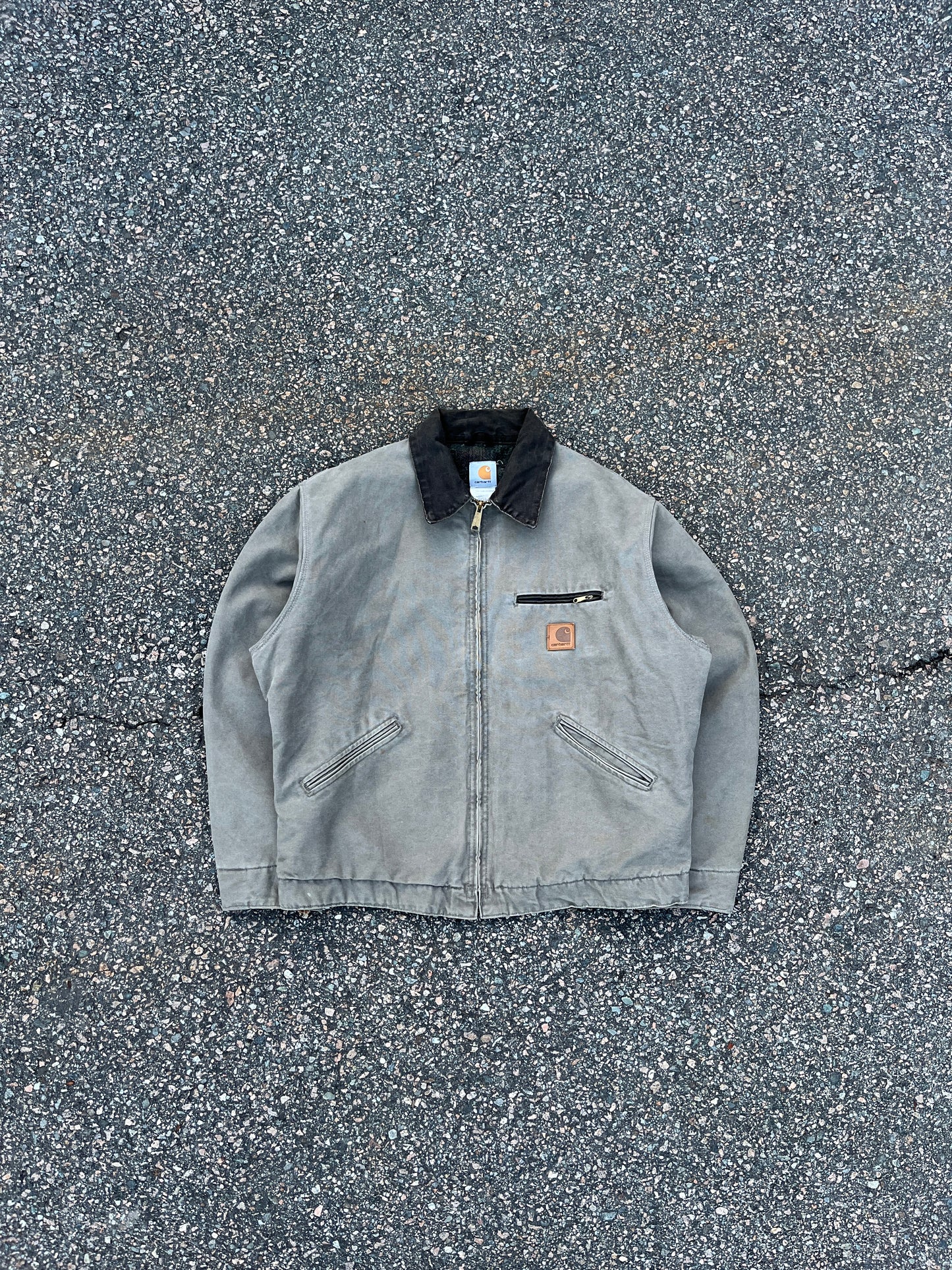 褪色沙漠沙色 Carhartt 底特律夹克 - 大号