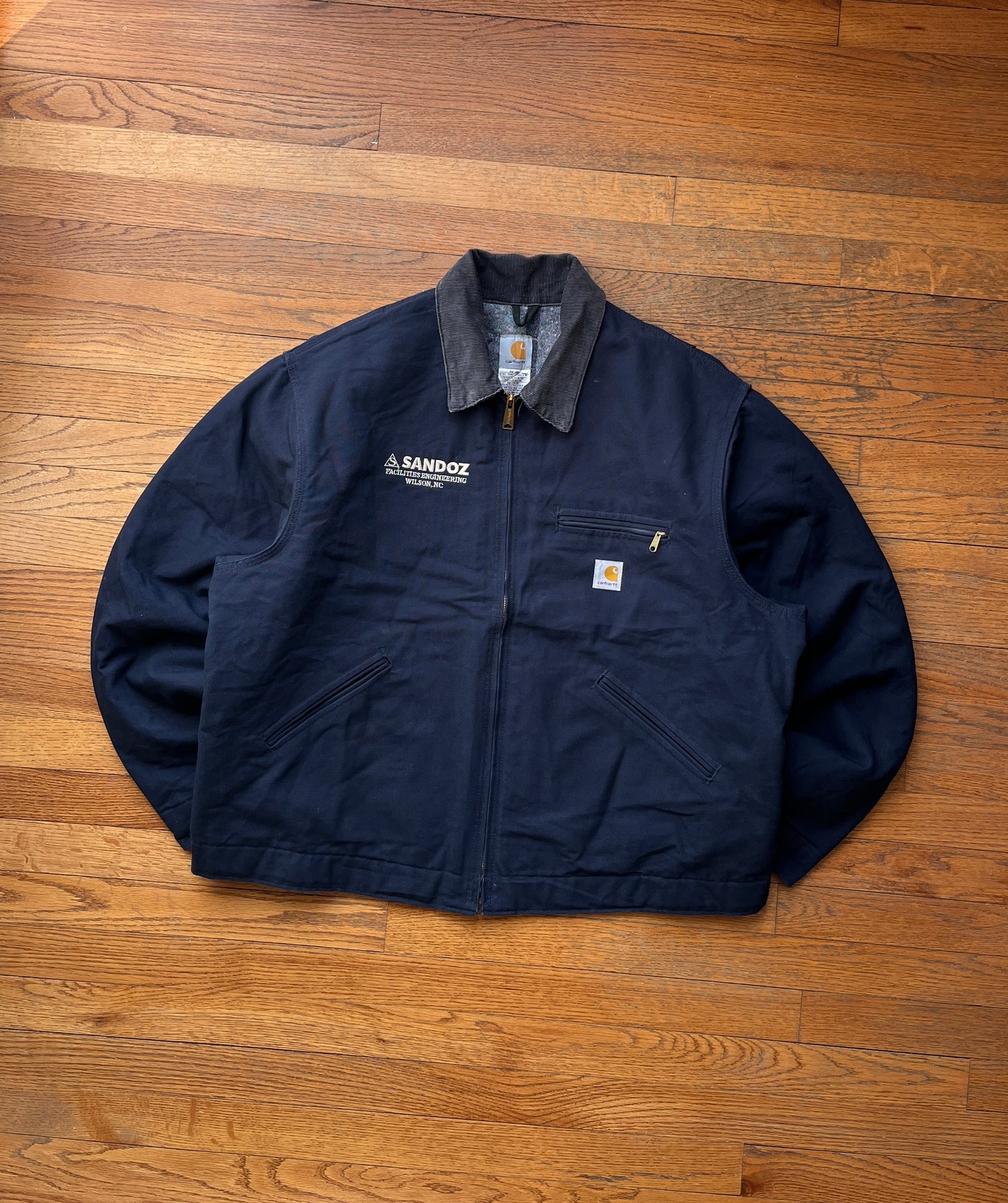 褪色海军蓝 Carhartt 底特律夹克 - Boxy XL-2XL