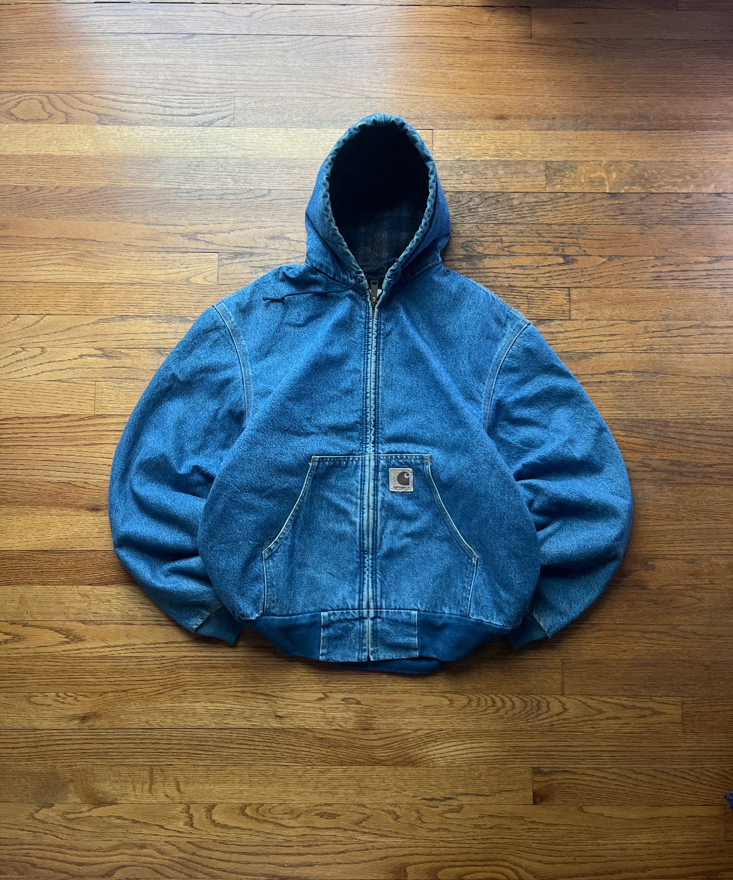 Faded Denim Carhartt Active Jacket - Boxy L-XL