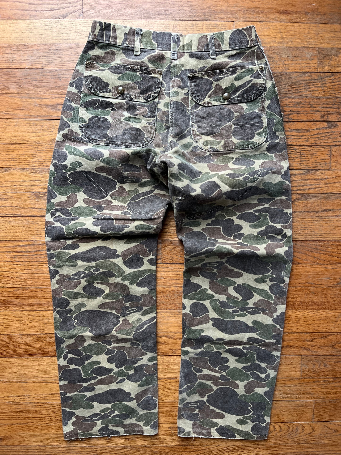 80’s Faded Camo Carhartt Double Front Pants - 30 x 29.5