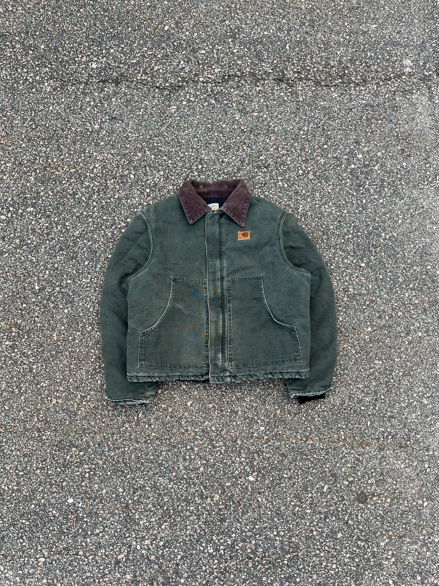 Faded Olive Green Carhartt Arctic Jacket - Boxy Medium