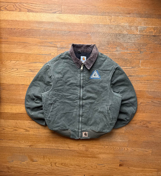 Faded Olive Green Carhartt Santa Fe Jacket - Fits M-L