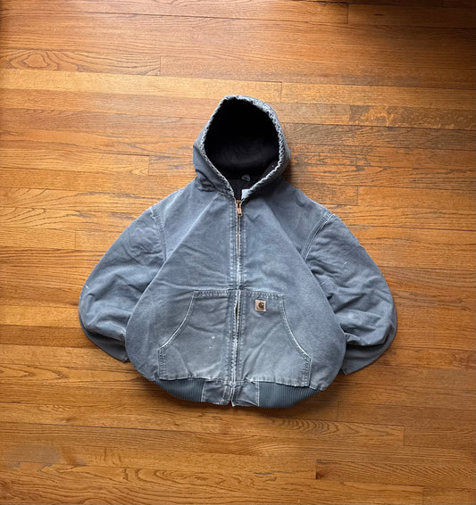 Faded Storm Blue Carhartt Active Jacket - Large