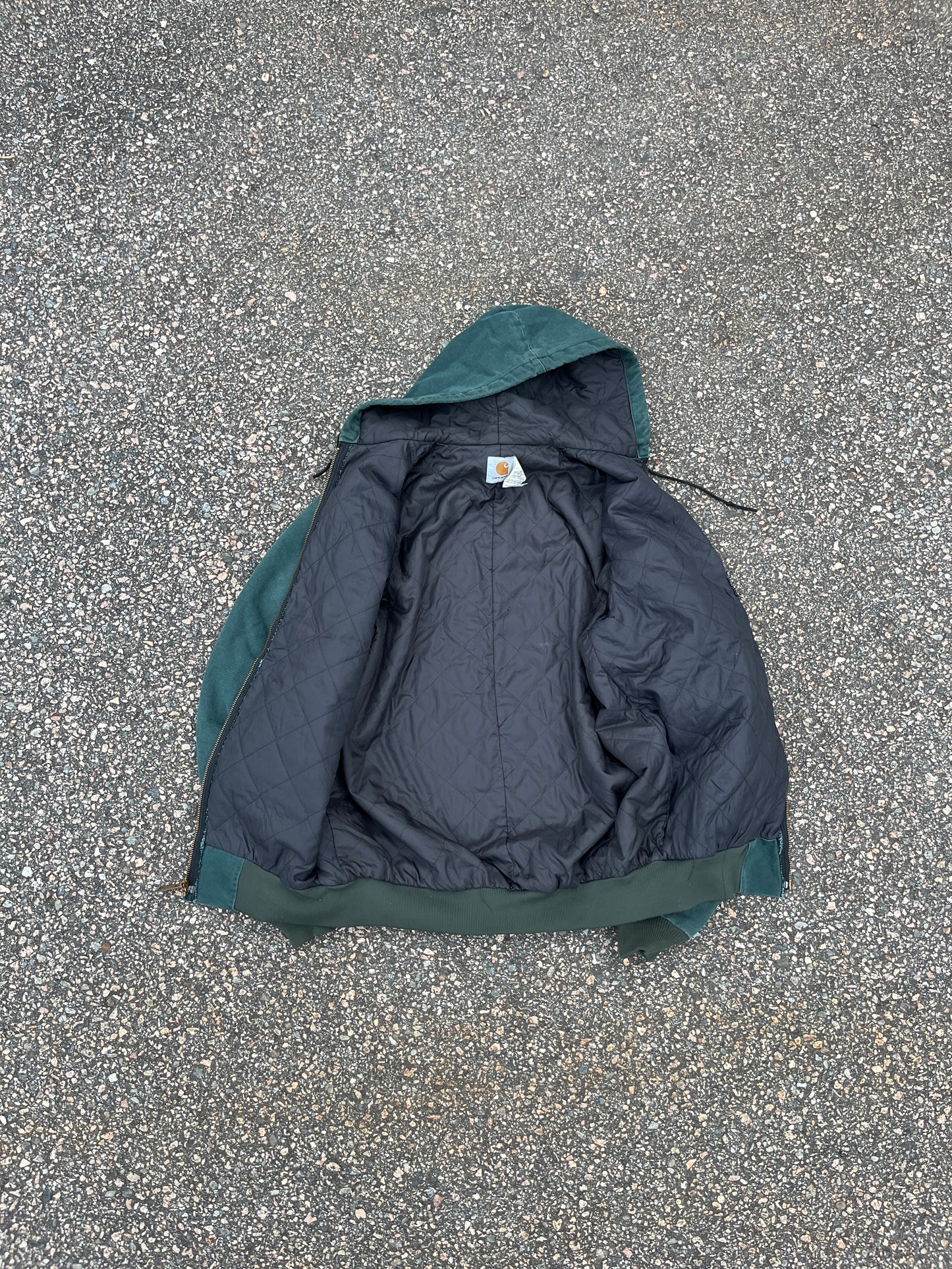 褪色猎人绿色 Carhartt 运动夹克 - 中号