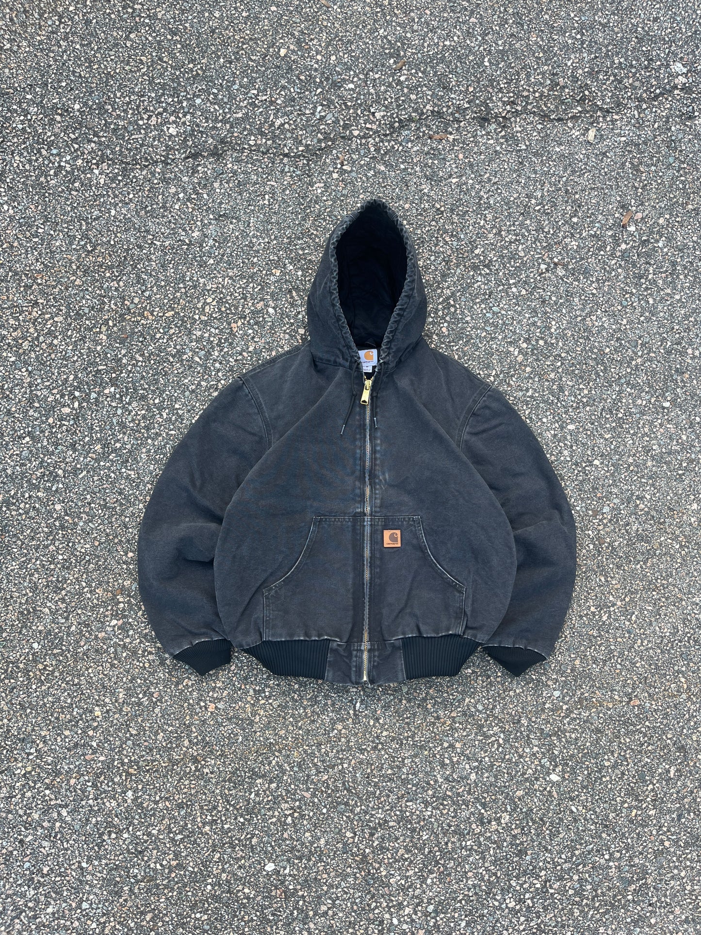 褪色黑色 Carhartt Active 夹克 - 中号