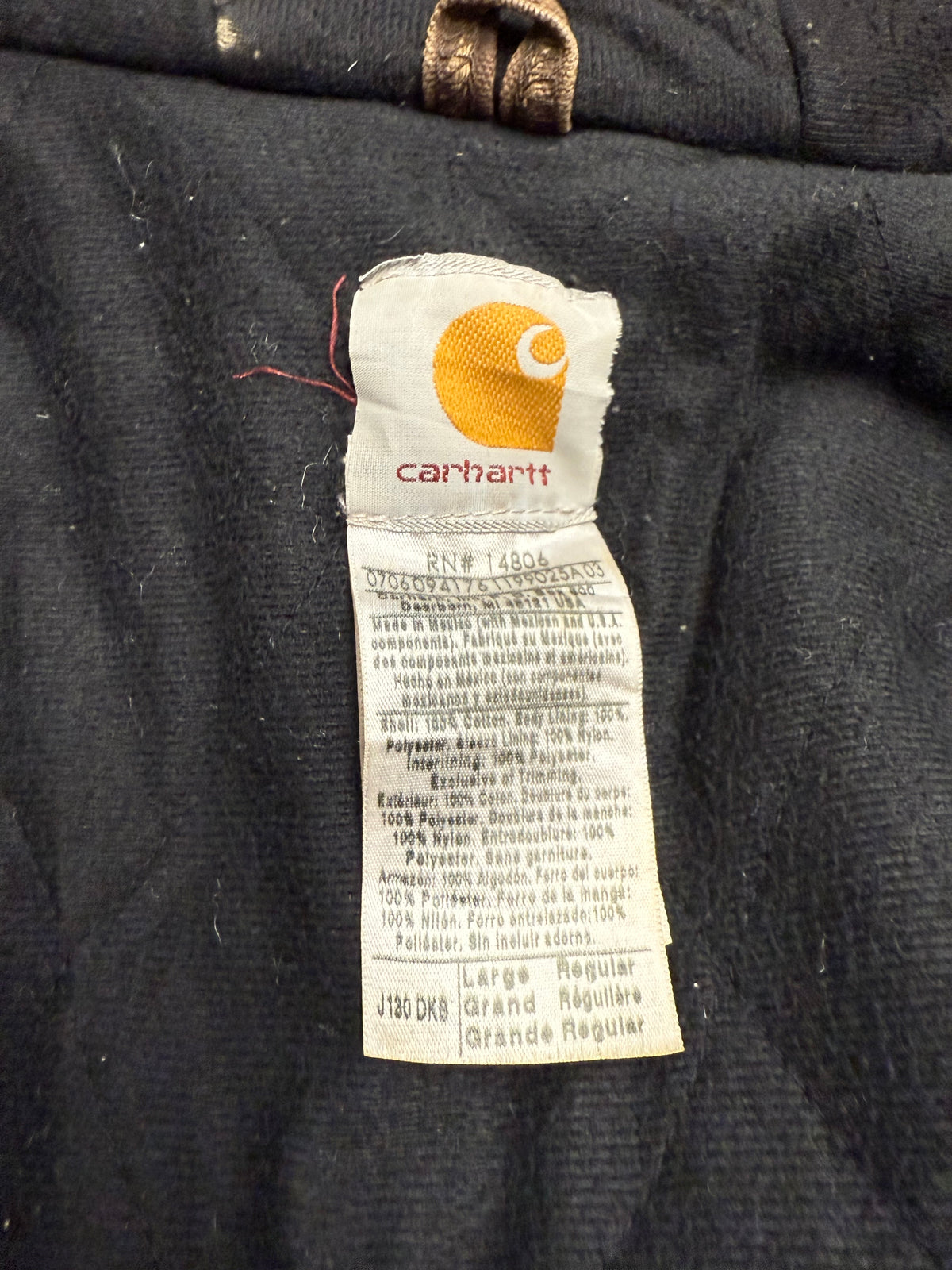 Faded Brown Carhartt Active Jacket - Large