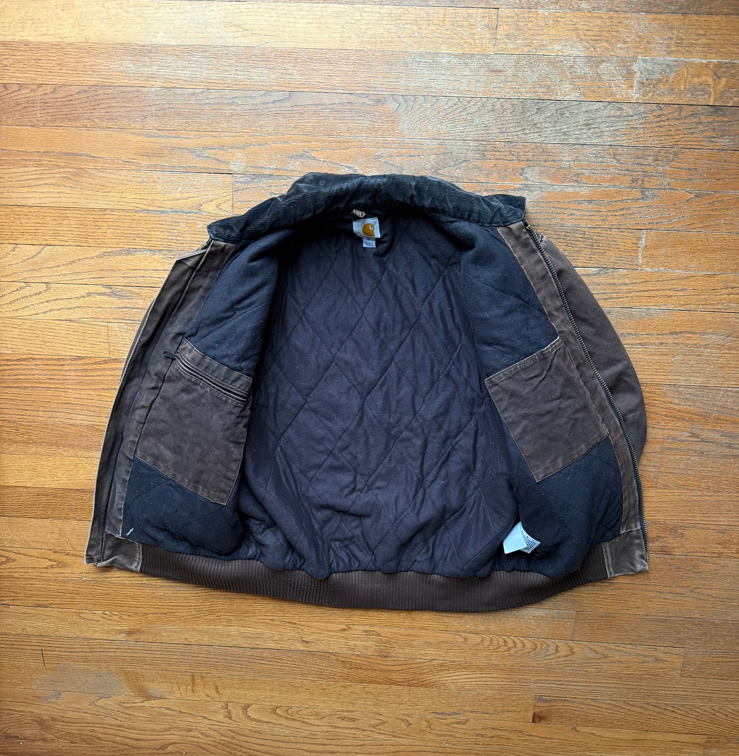 Faded Dark Brown Carhartt Santa Fe Jacket - Medium
