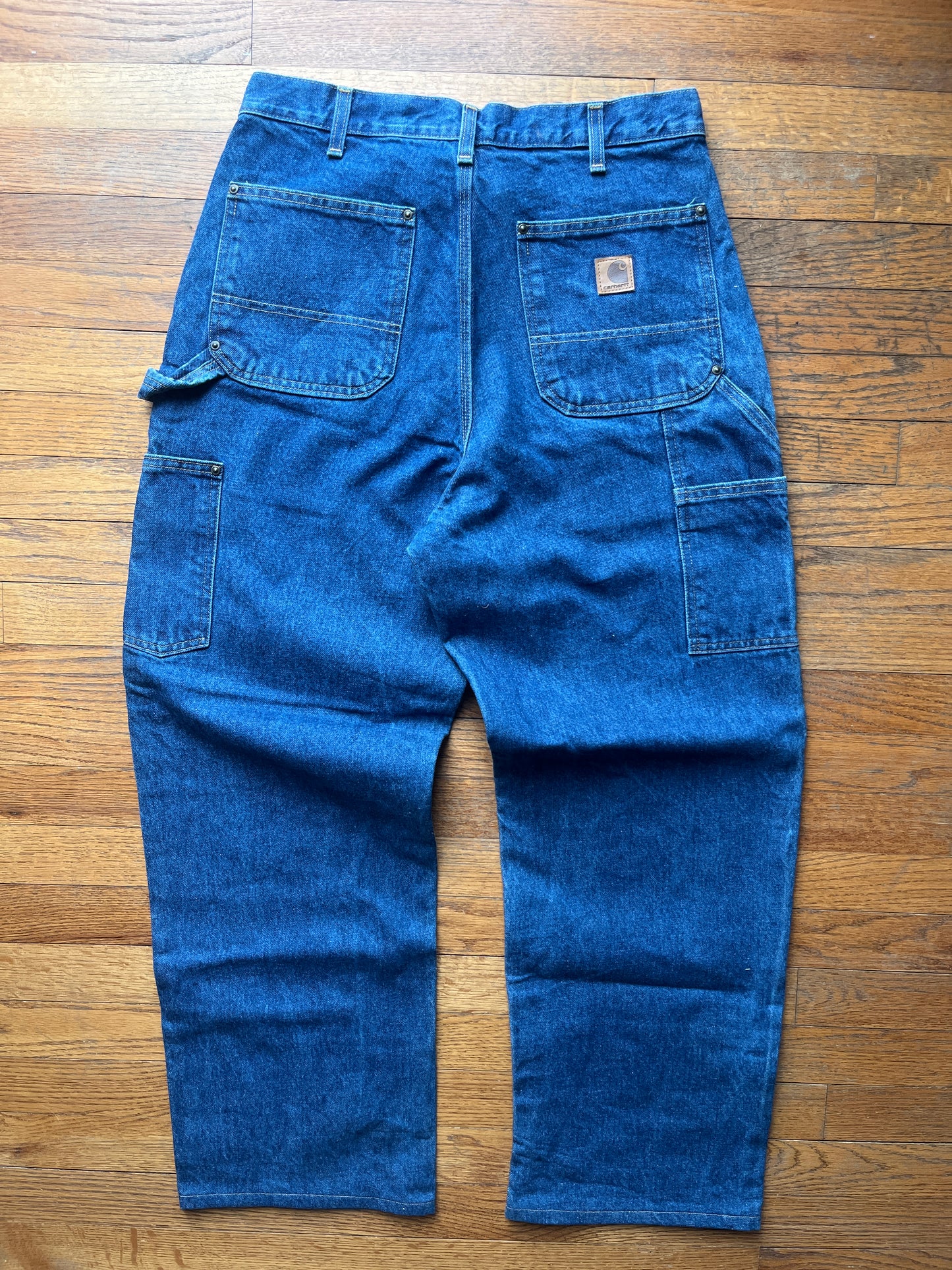 Faded Denim Carhartt Double Knee Pants - 31 x 29.5