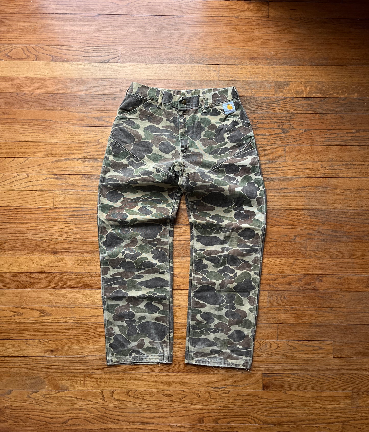 80’s Faded Camo Carhartt Double Front Pants - 30 x 29.5