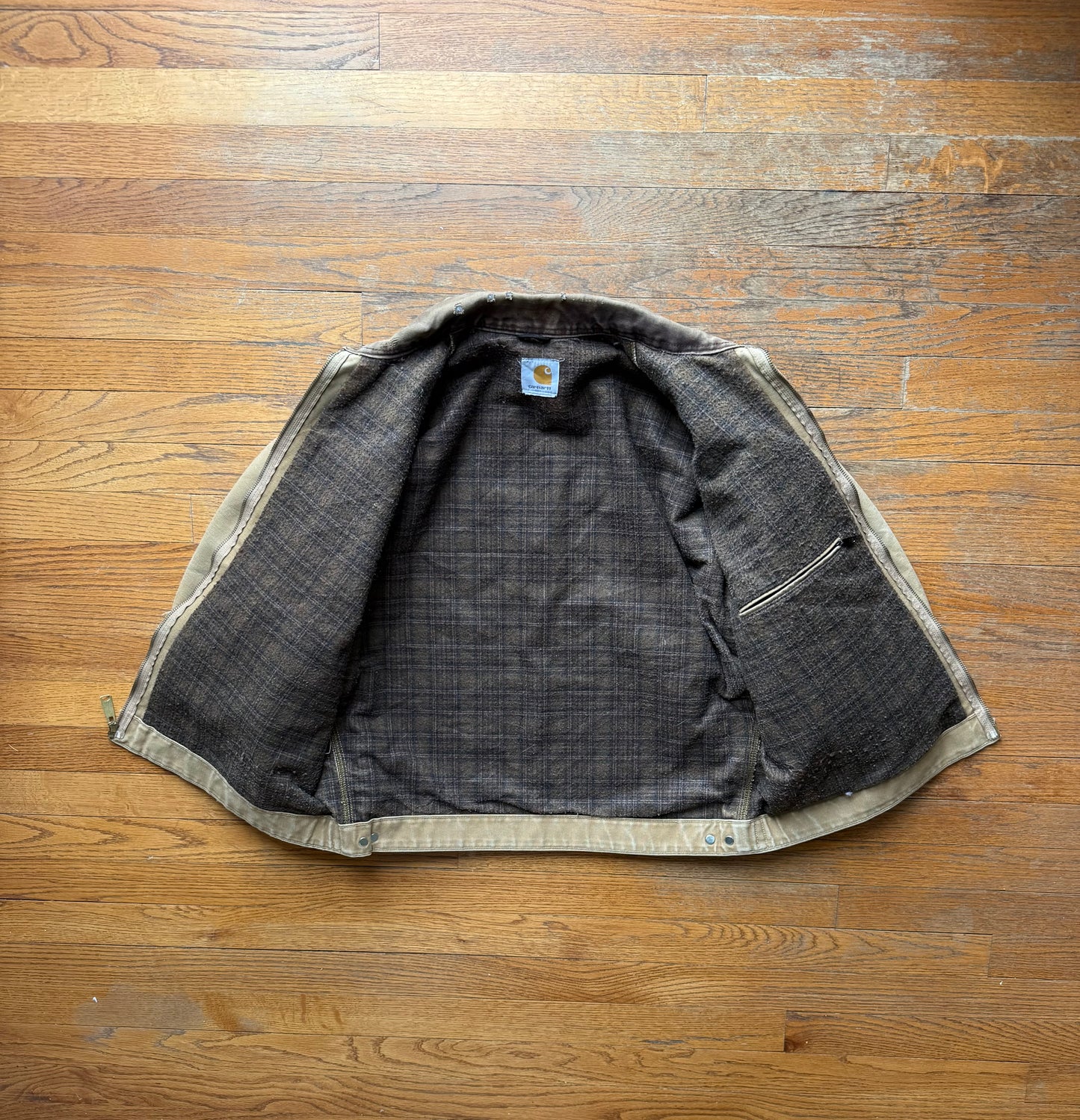 Faded Brown Carhartt Detroit Jacket - Boxy M-L