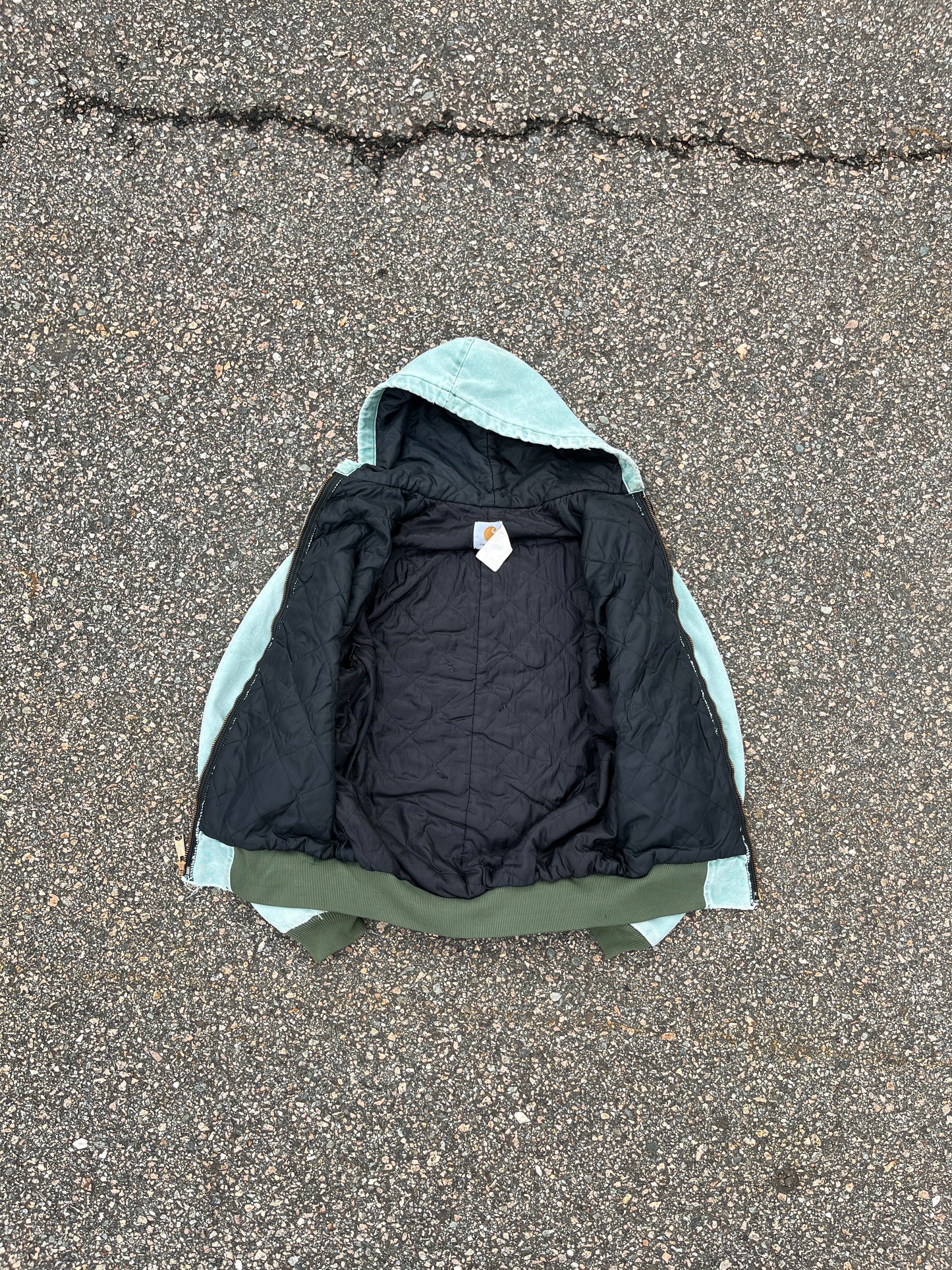 Faded Mint Green Carhartt Active Jacket - Small