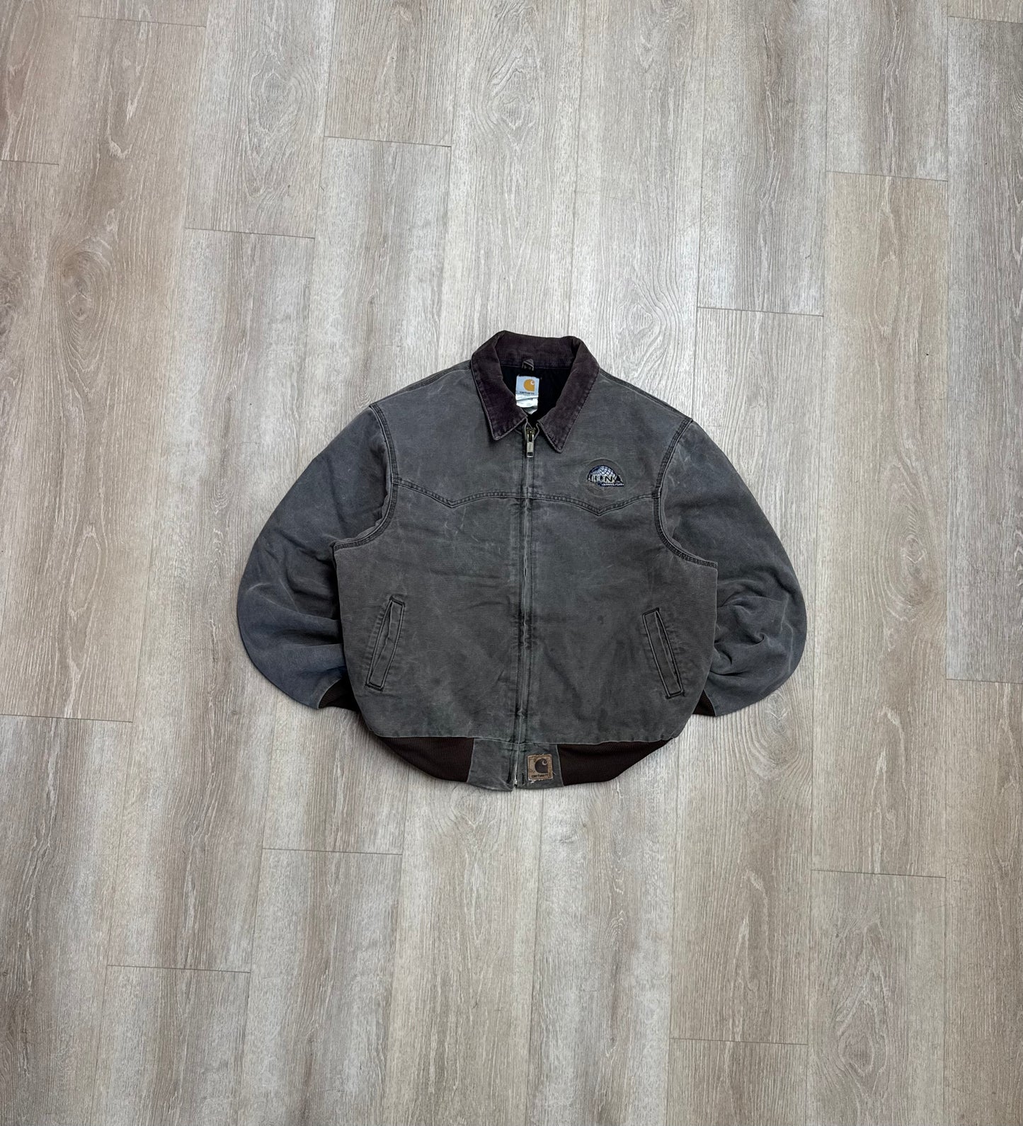 Faded Chestnut Brown Carhartt Santa Fe Jacket - Large