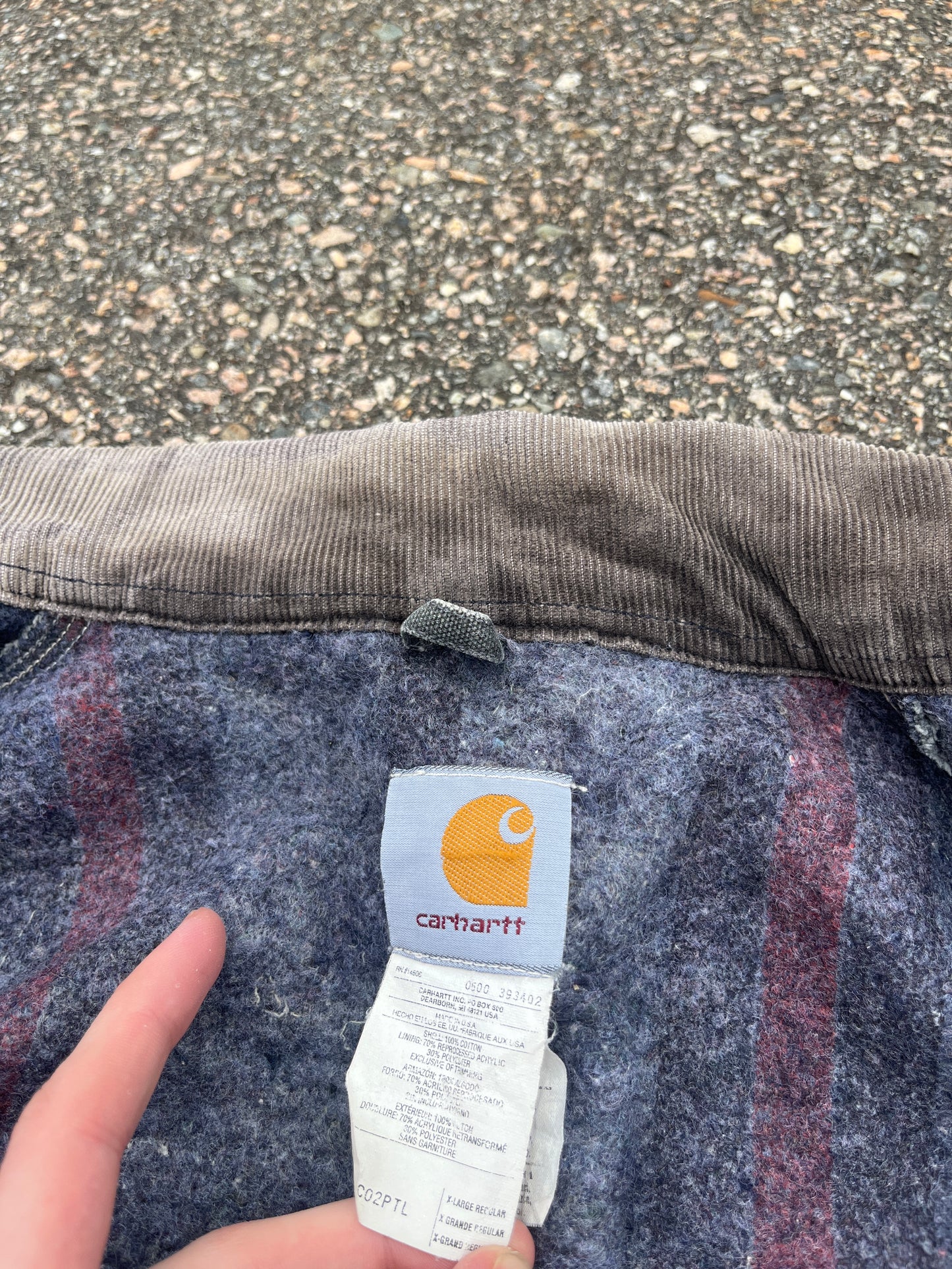 褪色汽油蓝色 Carhartt 工装夹克 - XL