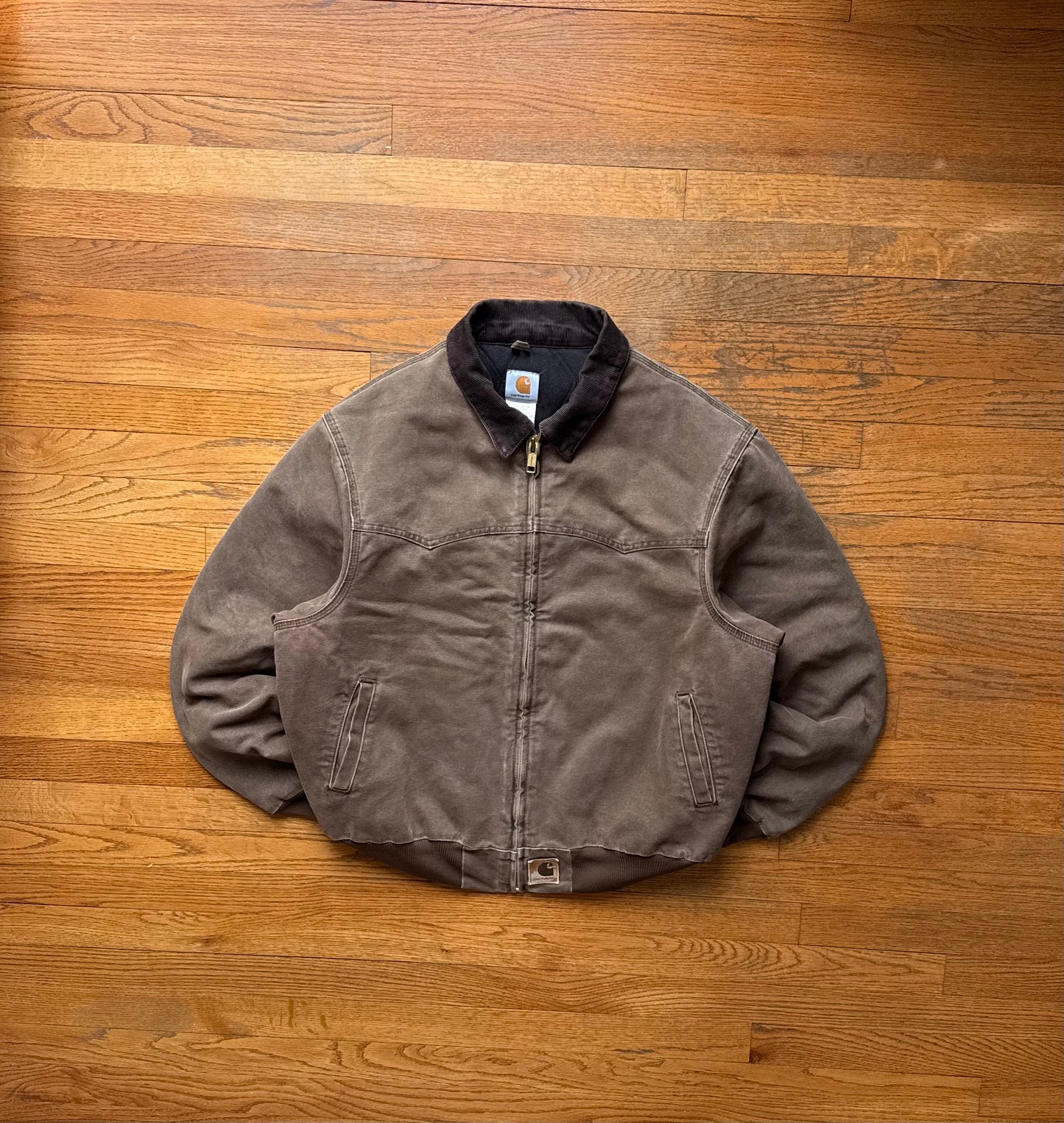 Faded Chestnut Brown Carhartt Santa Fe Jacket - Fits L-XL