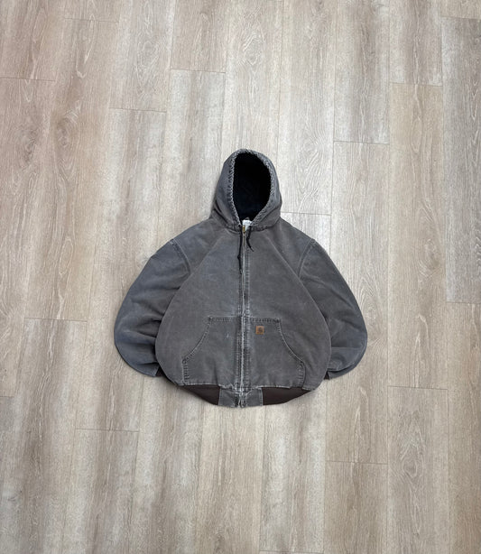 Faded Chestnut Brown Carhartt Active Jacket - XL