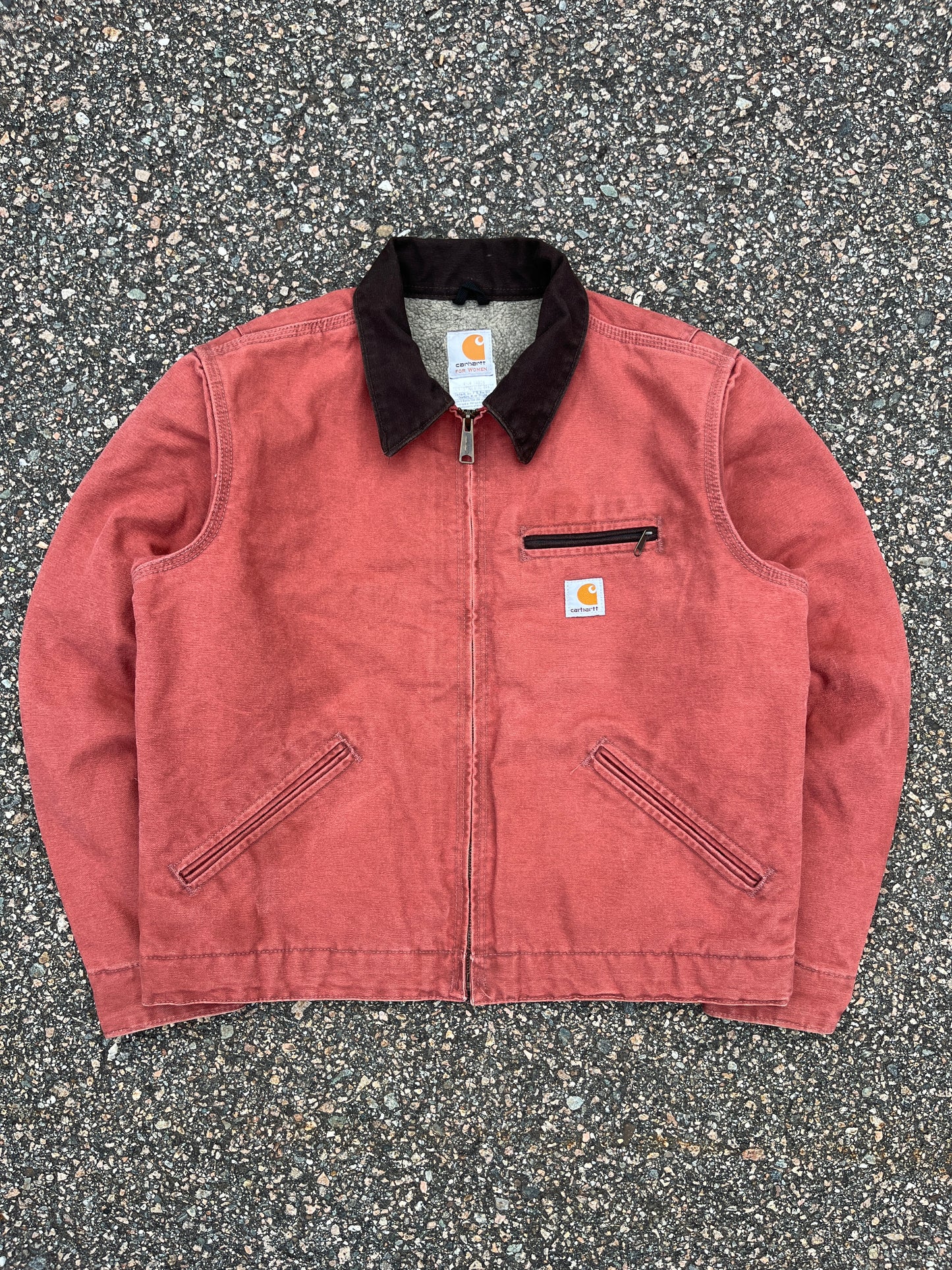 Faded Vintage Rose Carhartt Detroit Jacket - Boxy S-M