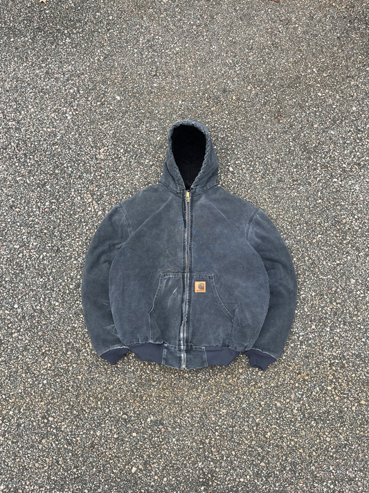 褪色汽油蓝色 Carhartt Active 夹克 - Boxy Large