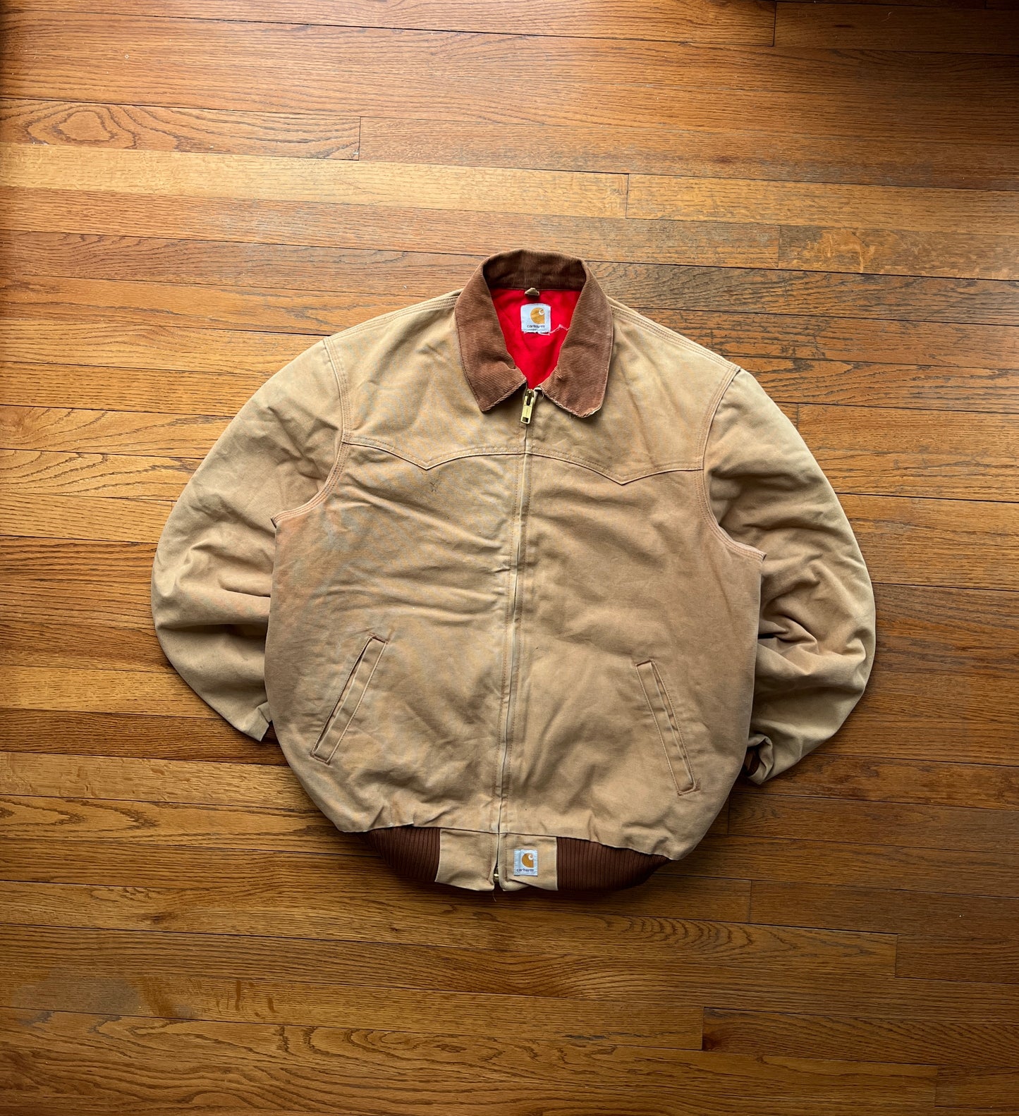 Faded Brown Carhartt Santa Fe Jacket - Large Tall