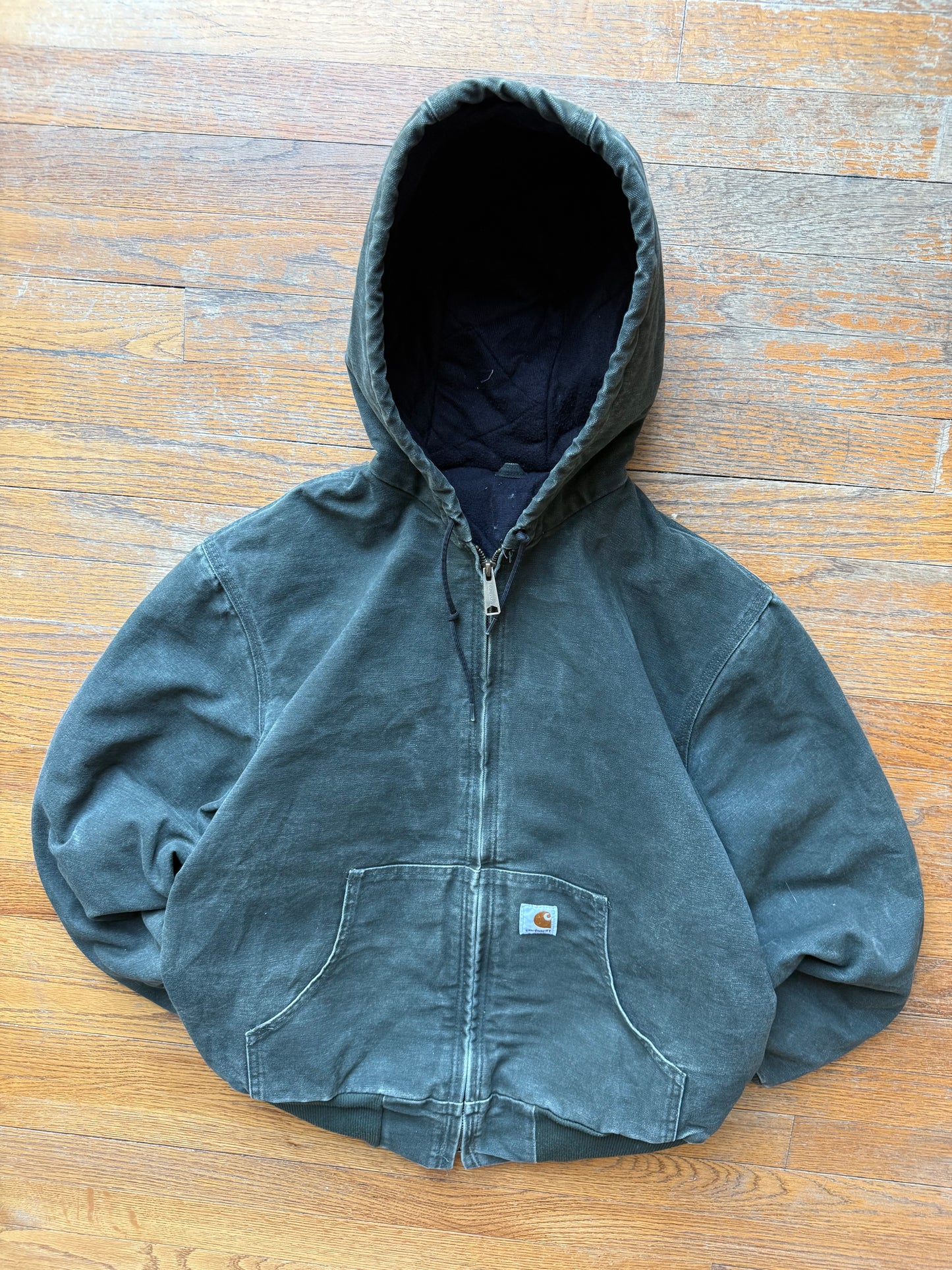 Faded Olive Green Carhartt Active Jacket - Small