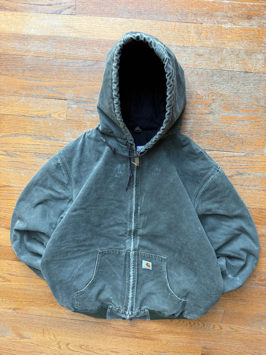 Faded Olive Green Carhartt Active Jacket - Large