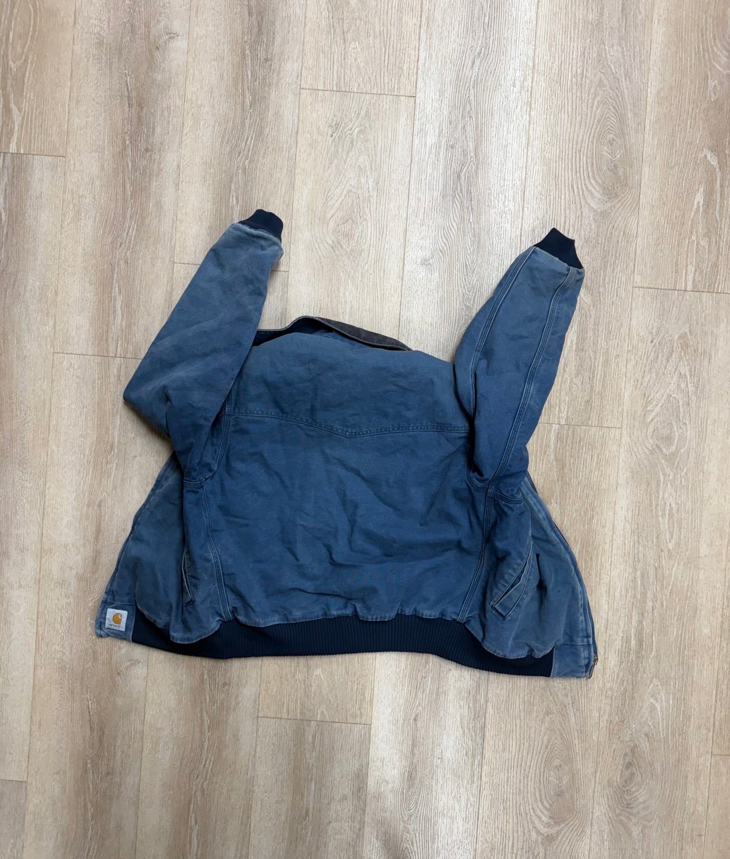 Faded Navy Blue Carhartt Santa Fe Jacket - Fits M-L