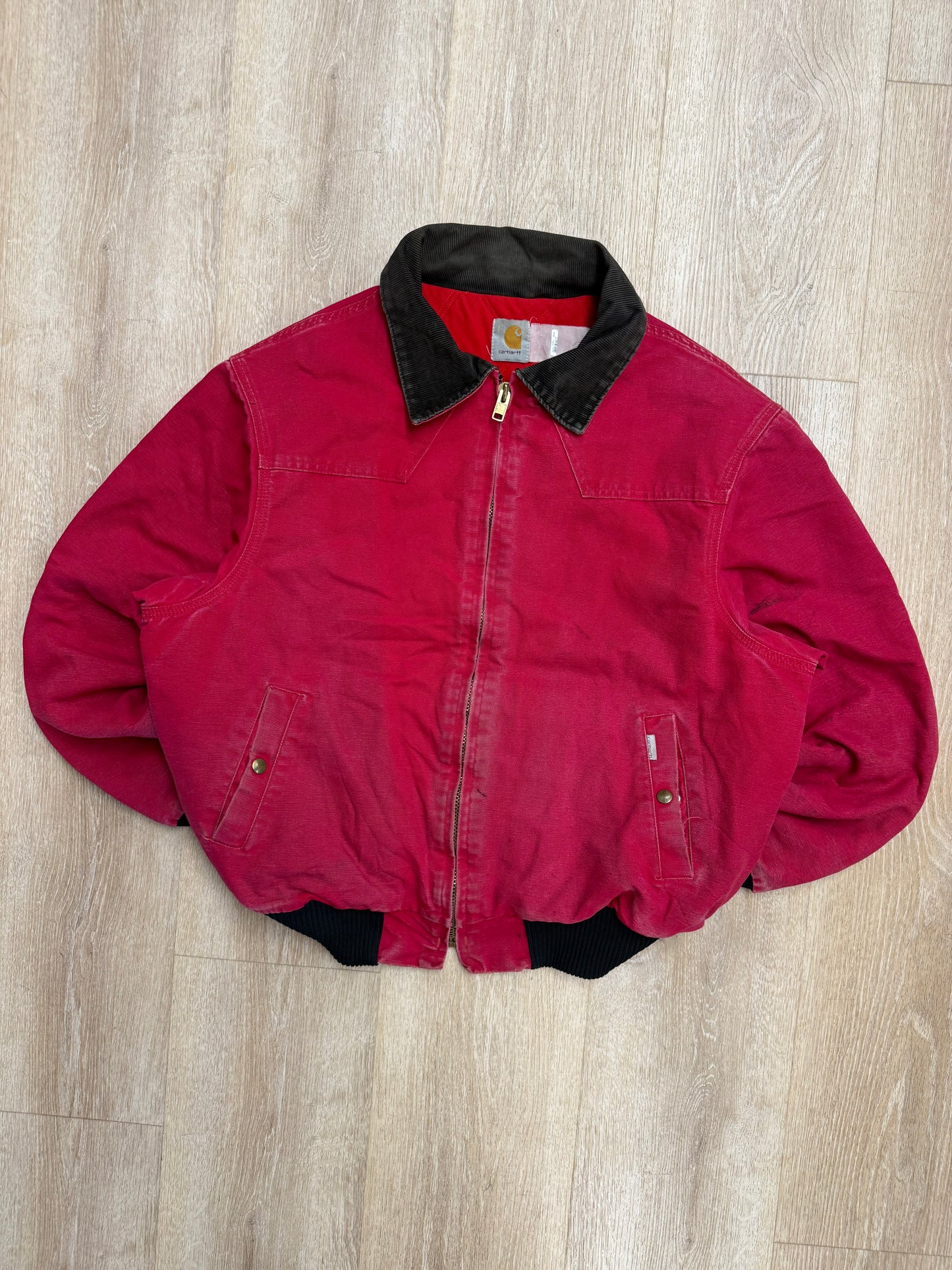 Faded Stawberry Red Carhartt Santa Fe Jacket - XL