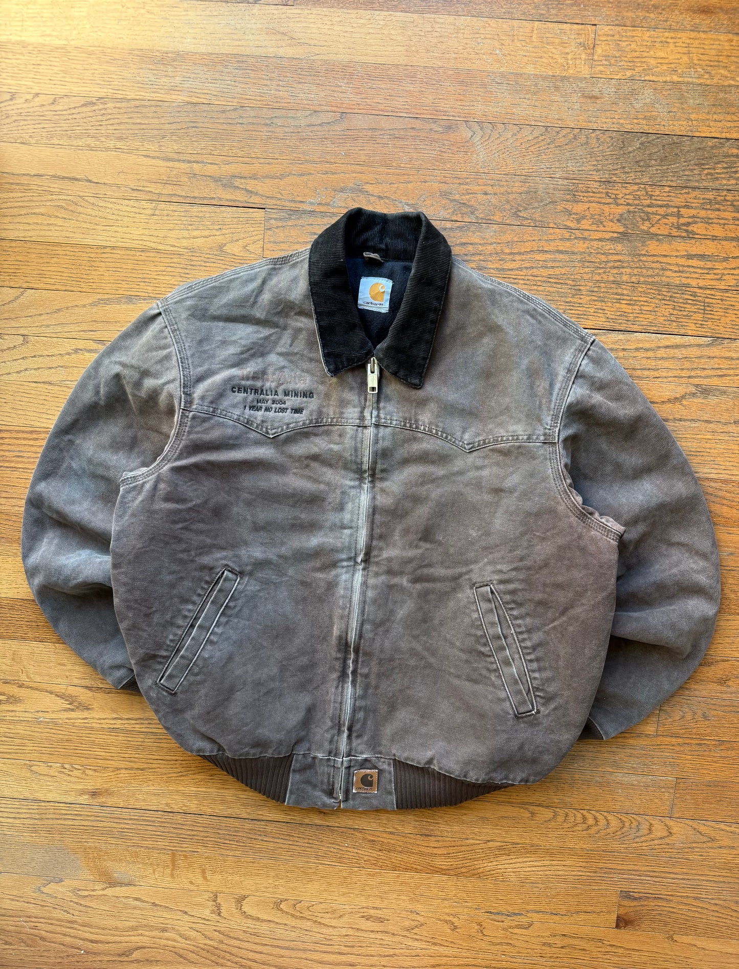 Faded Chestnut Brown Carhartt Santa Fe Jacket - Large