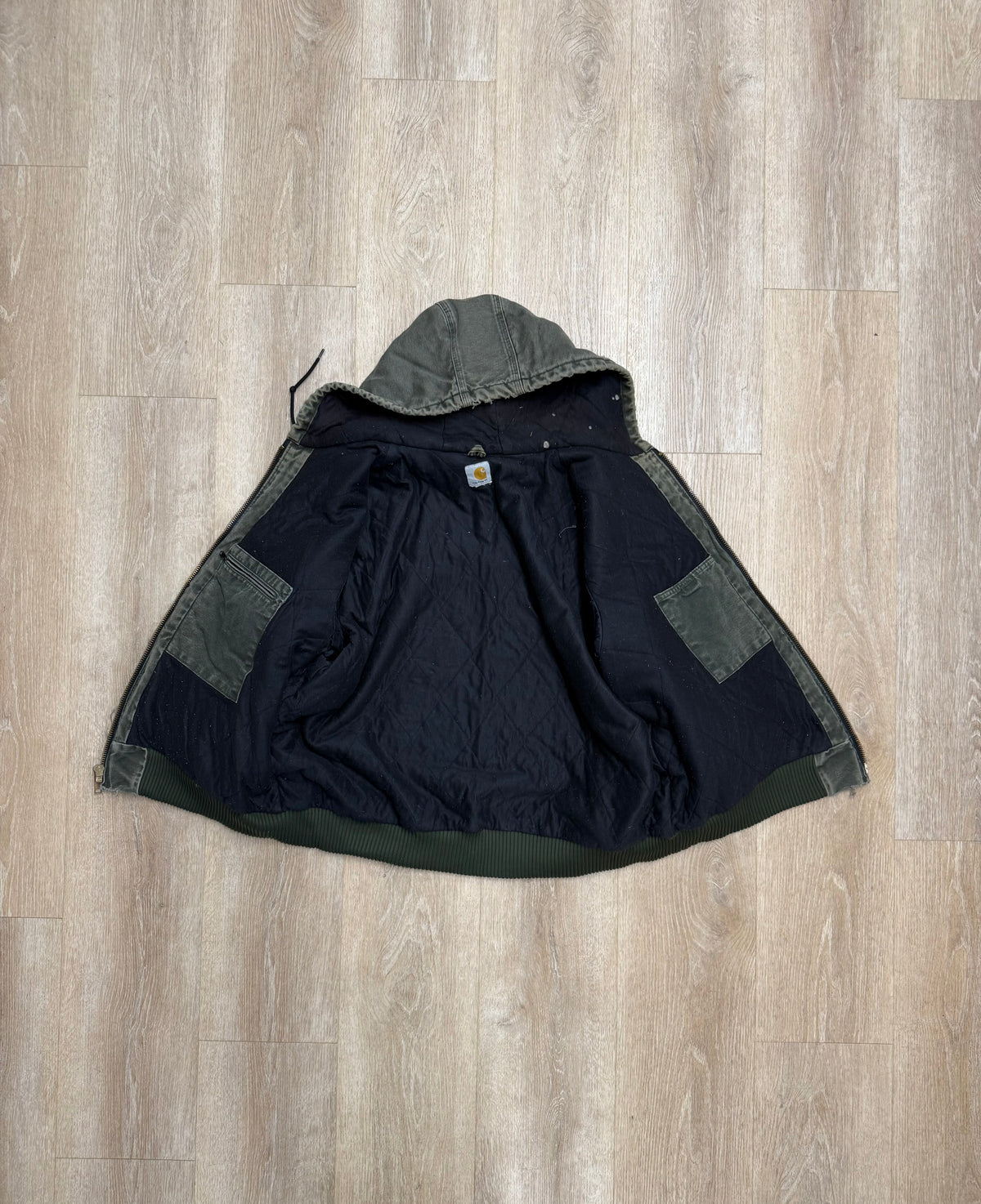 Faded Olive Green Carhartt Active Jacket - 2XL