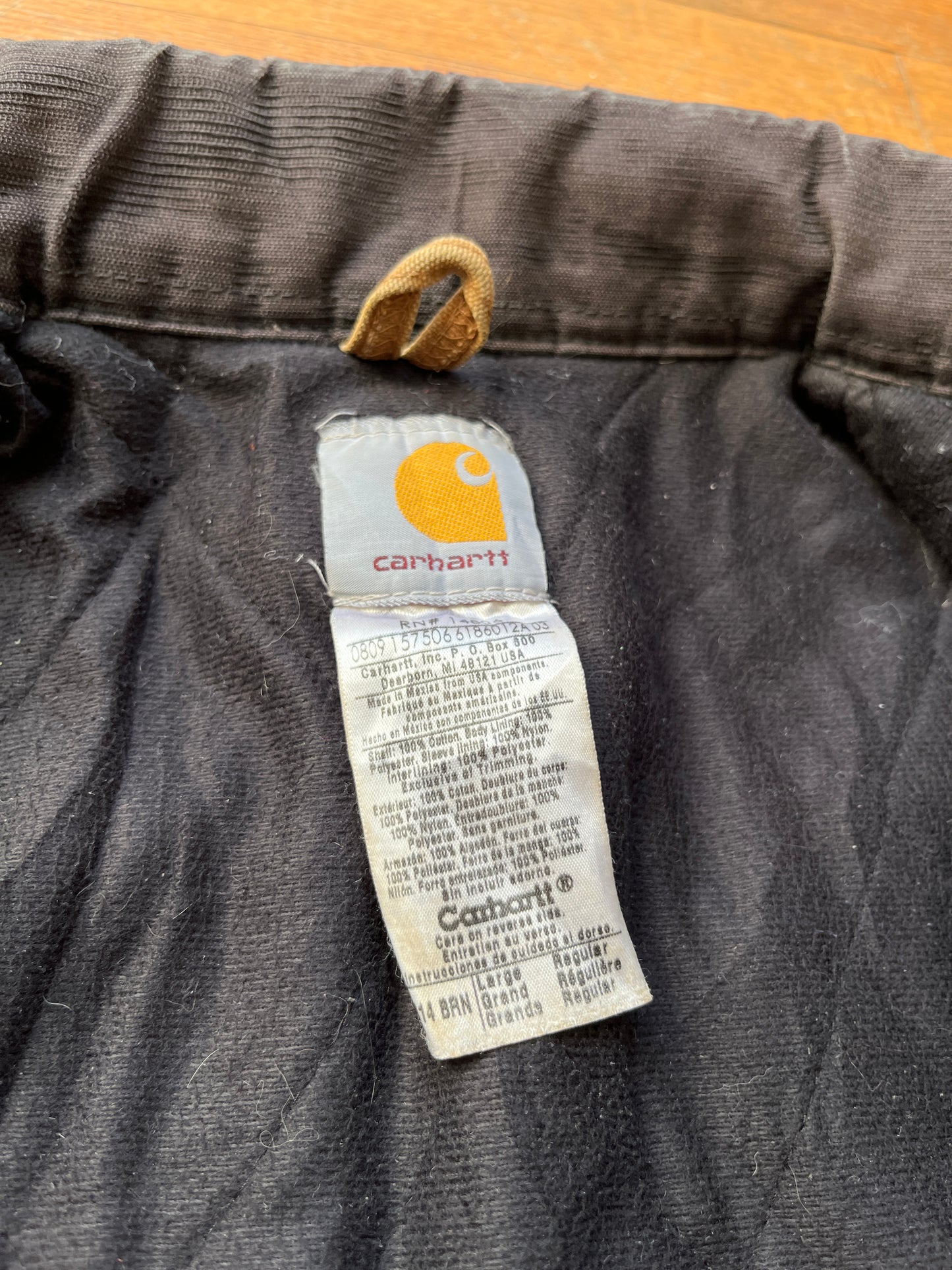 Faded Brown Carhartt Santa Fe Jacket - Large