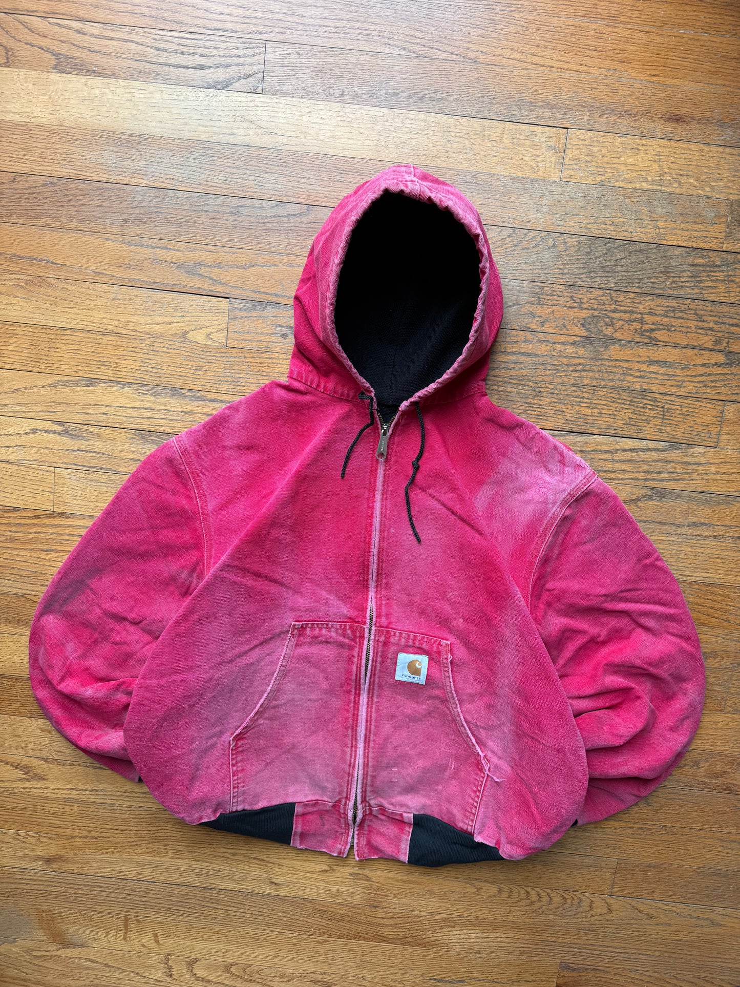 Faded Strawberry Red Carhartt Active Jacket - Large