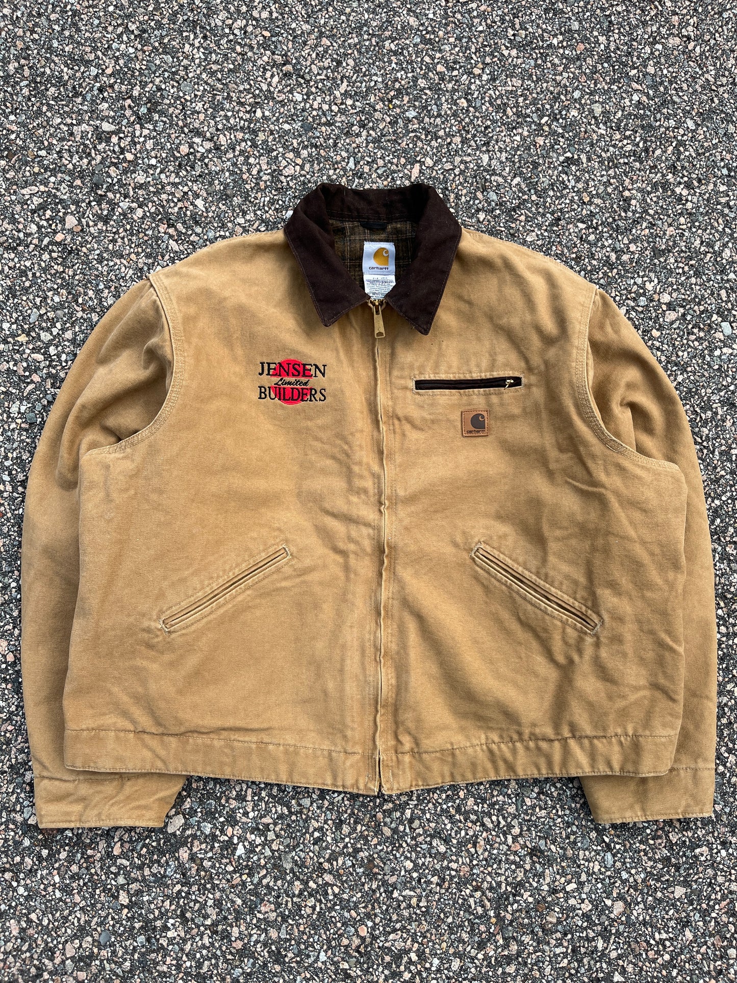 褪色棕色 Carhartt Detroit 夹克 - Boxy XL