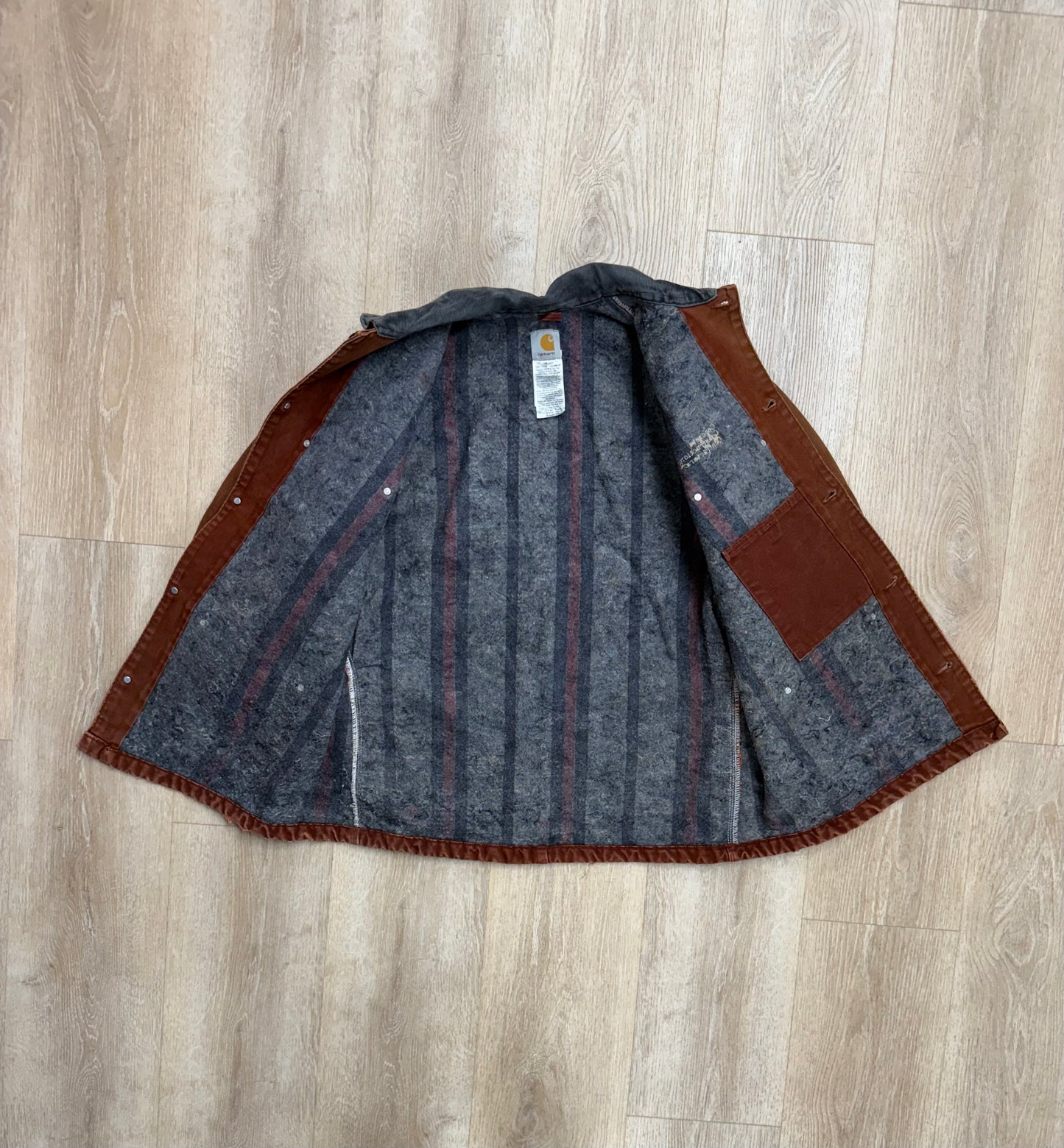 Faded Clay Red Carhartt Chore Jacket - Large