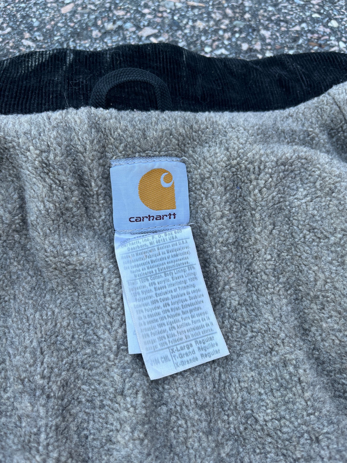 褪色棕色 Carhartt Sherpa 衬里北极夹克 - XL