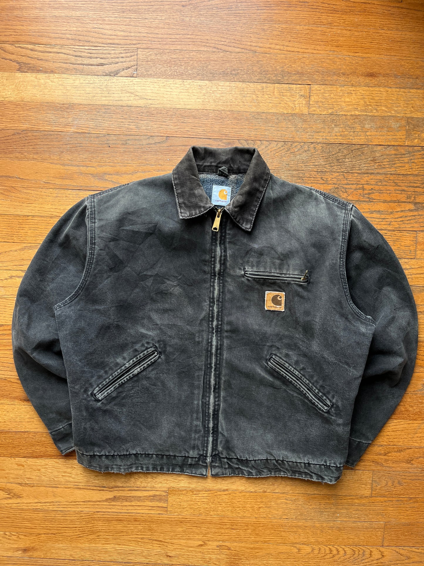 褪色玛瑙黑色 Carhartt 底特律夹克 - Boxy ML