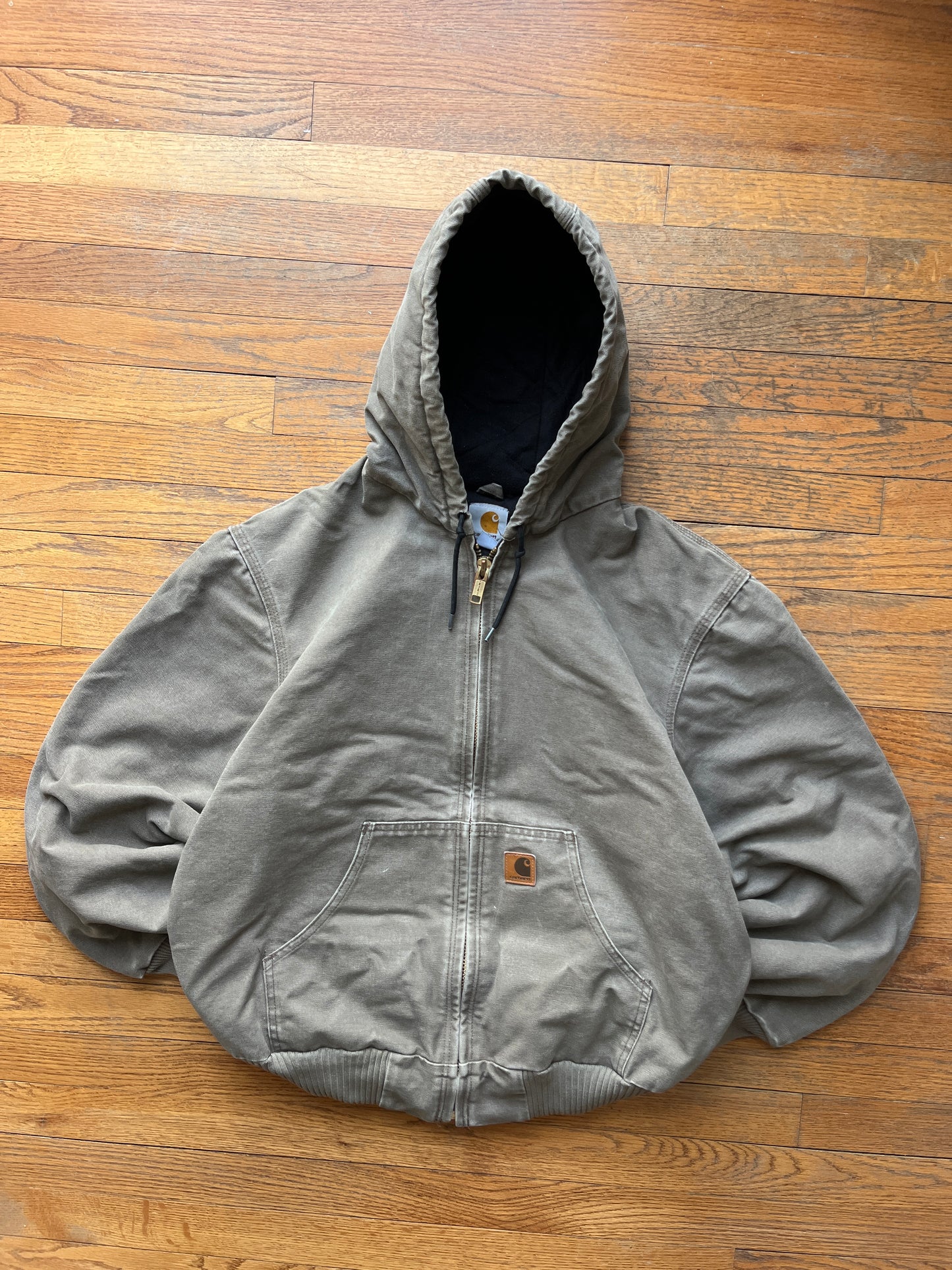 Faded Light Brown Carhartt Active Jacket - Medium