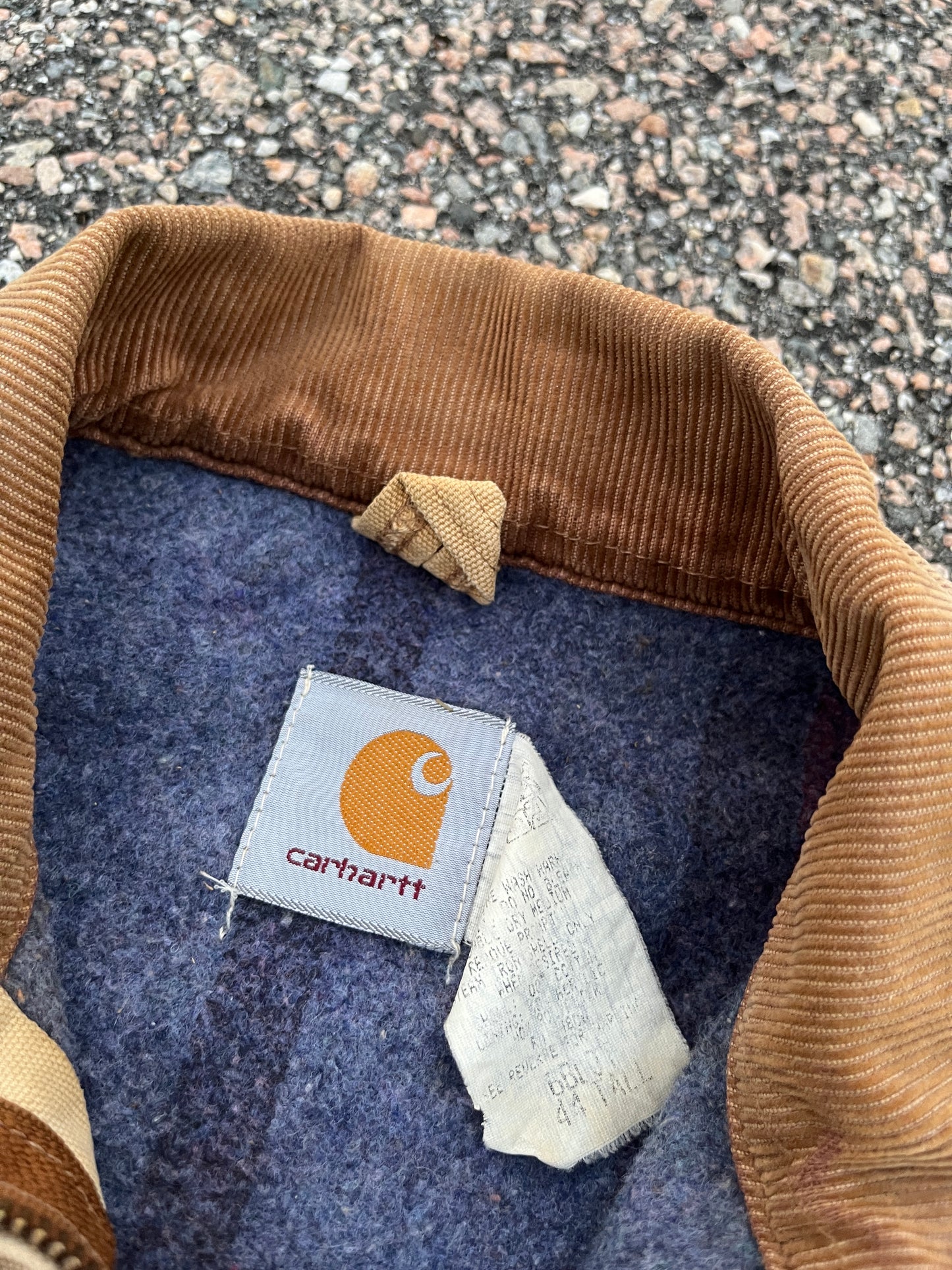 褪色棕褐色 Carhartt 底特律夹克 - 大号