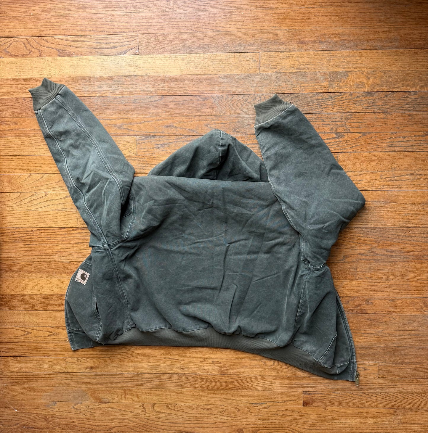 Faded Olive Green Carhartt Active Jacket - Large