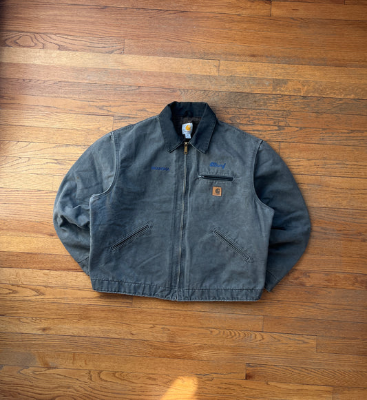 褪色砾石灰色 Carhartt 底特律夹克 - XL