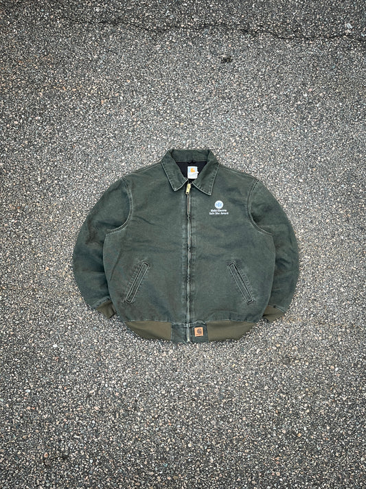 Lightweight Faded Olive Green Carhartt Santa Fe Jacket - XL