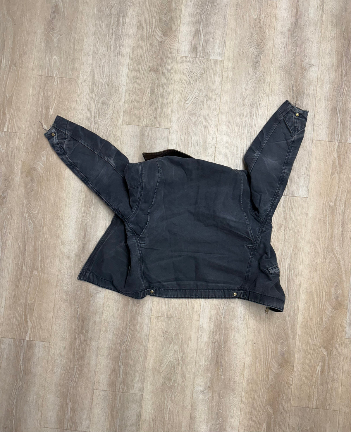 Faded Black Carhartt Detroit Jacket - Large