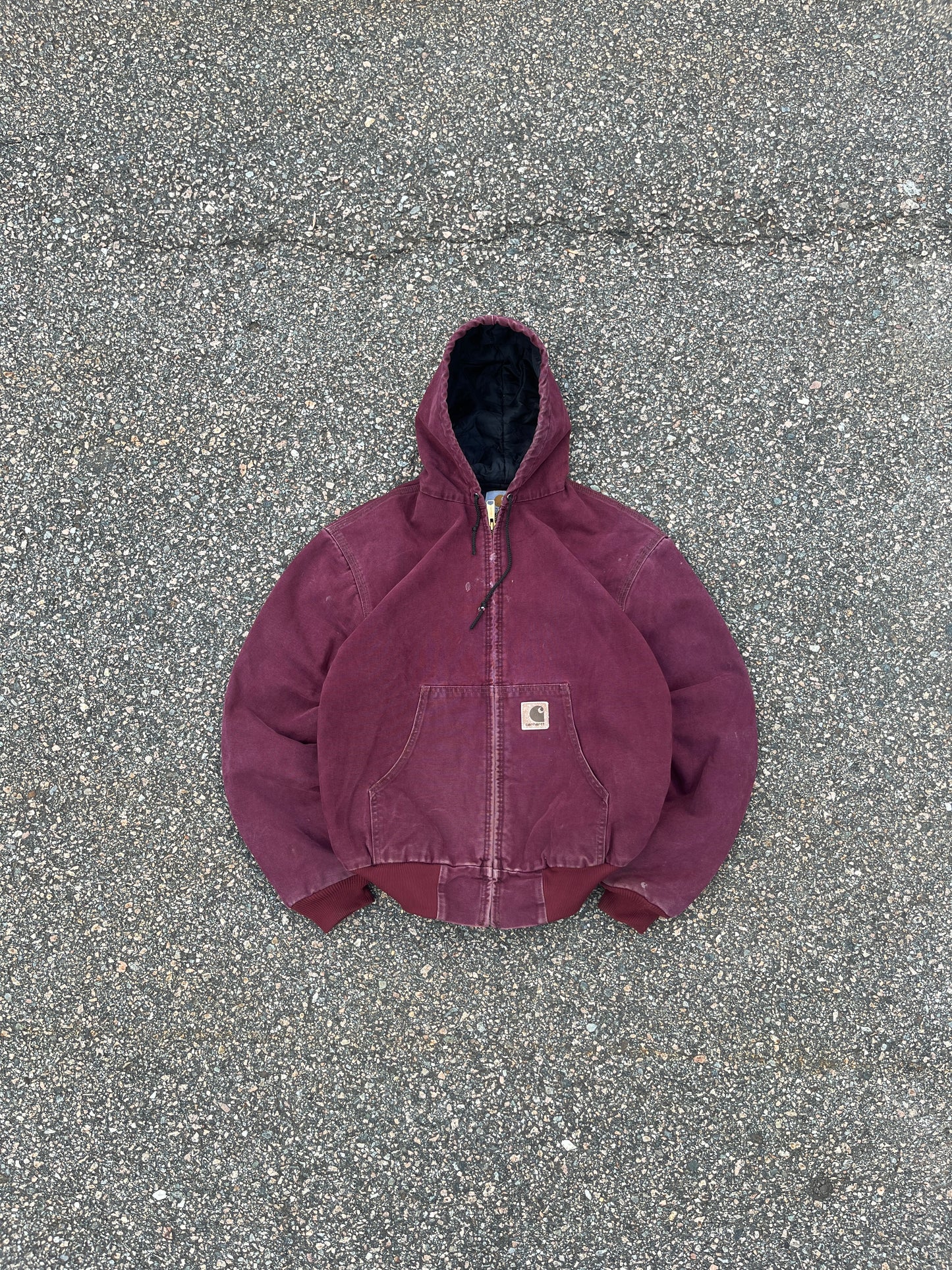 褪色酒红色 Carhartt 运动夹克 - 中号