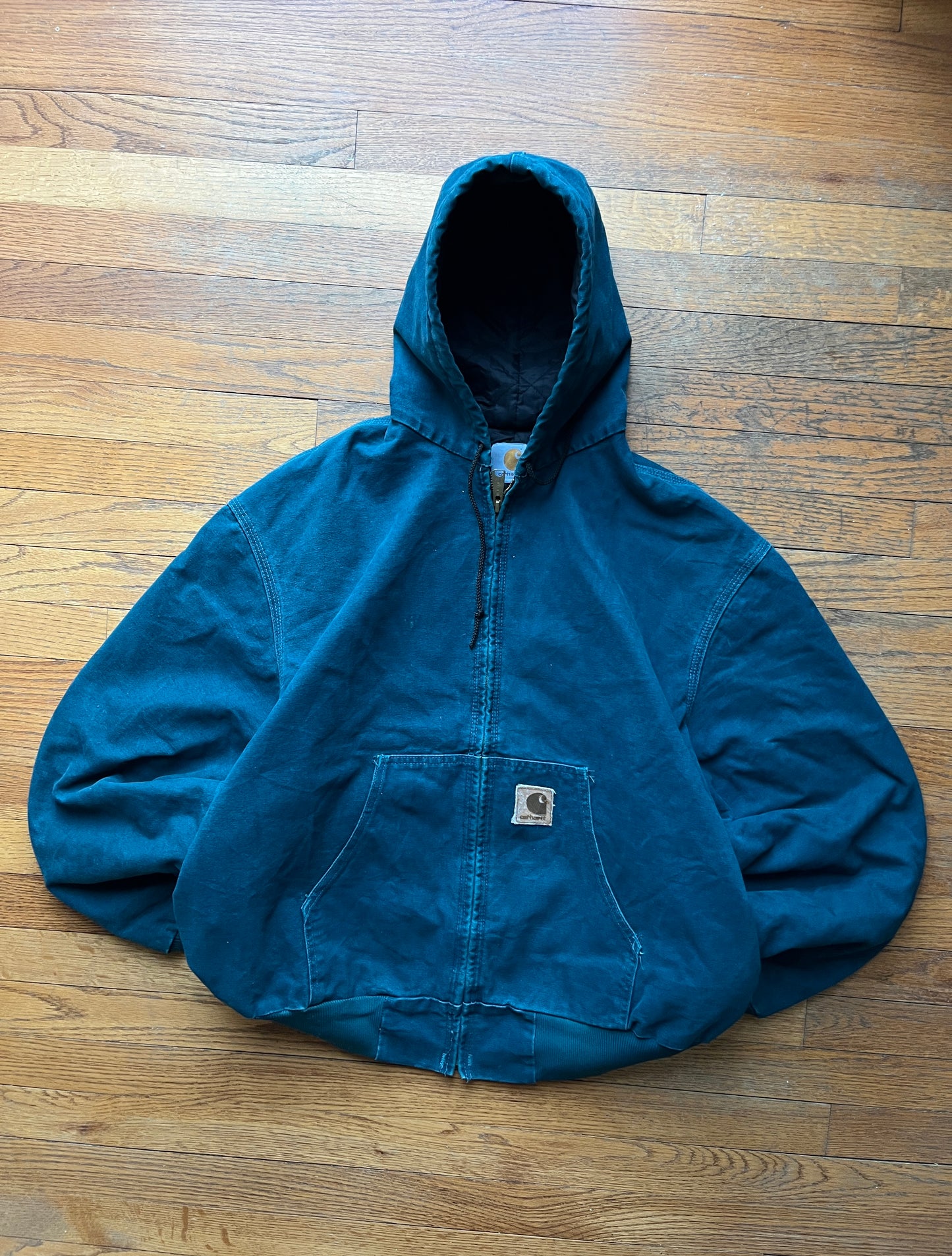 Faded Dark Teal Carhartt Active Jacket - Boxy XL