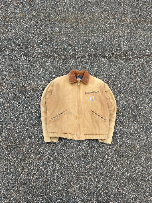 Faded Tan Carhartt Detroit Jacket - Boxy M-L