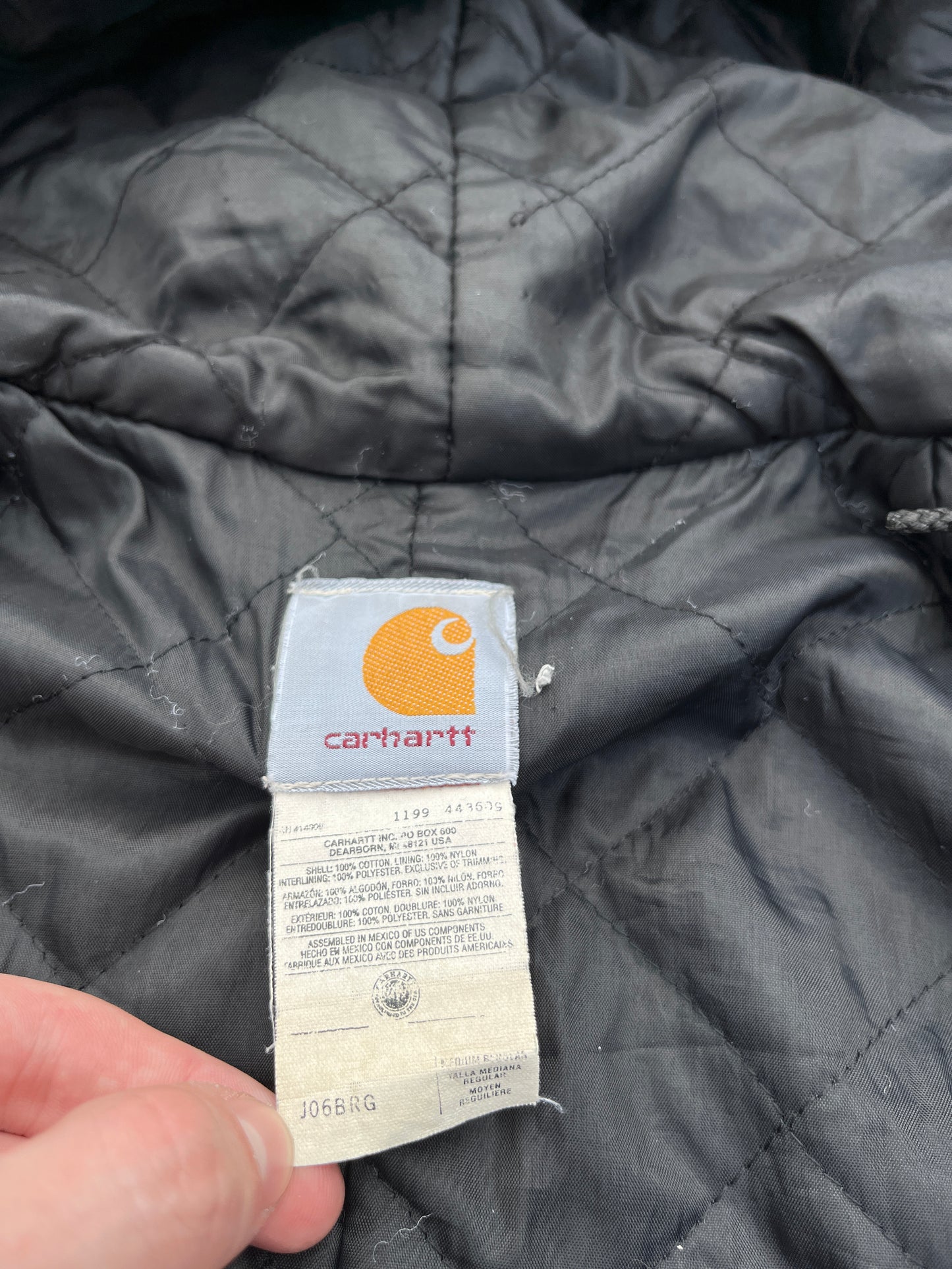 褪色勃艮第红 Carhartt 运动夹克 - 中号