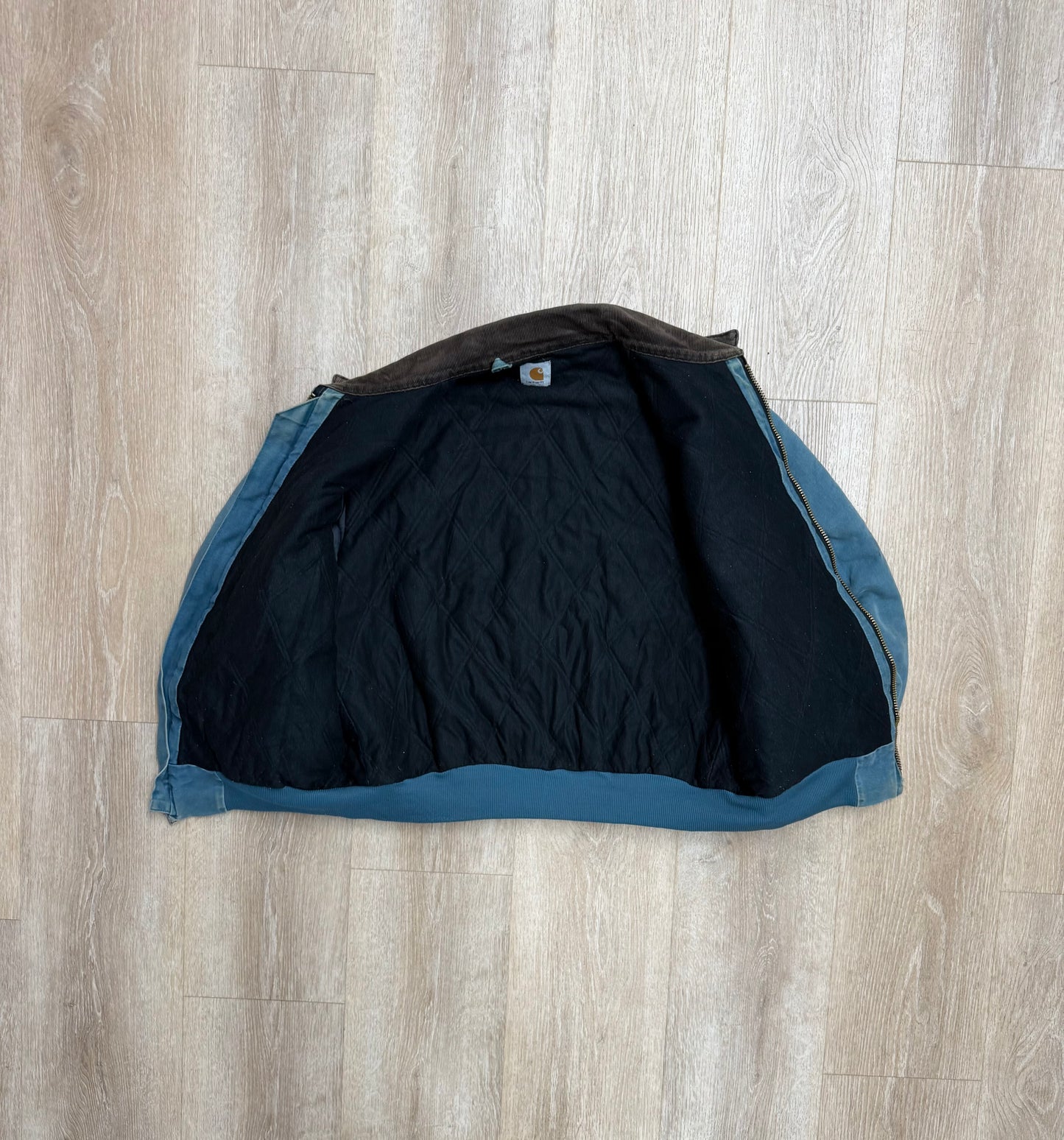 Faded Blue Carhartt Santa Fe Jacket - Large