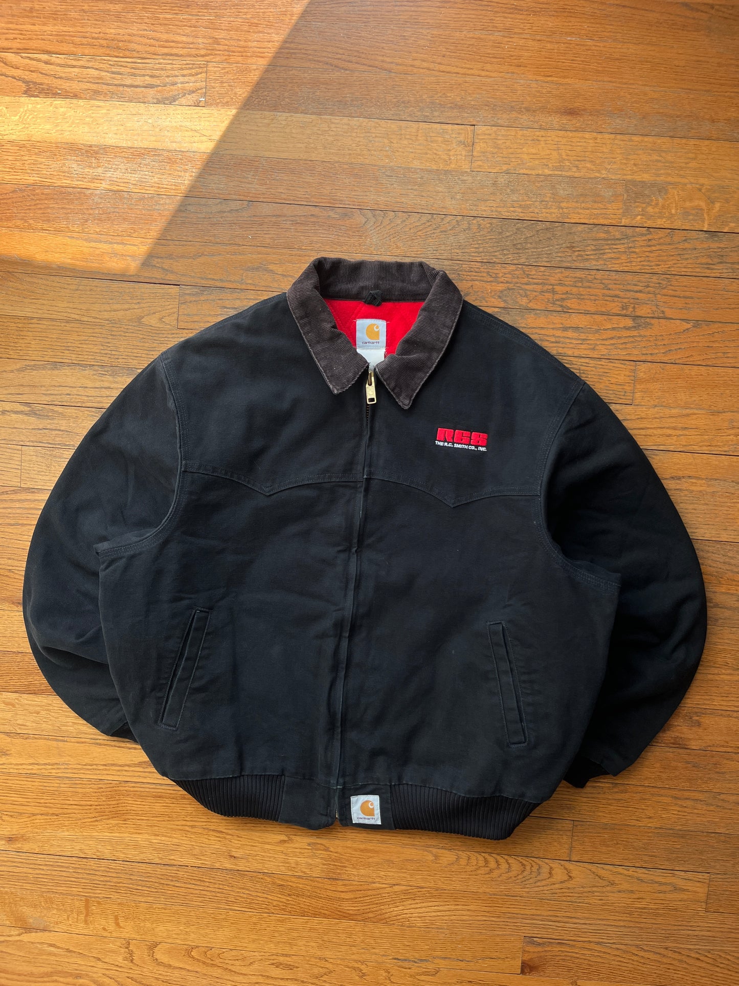 Faded Black Carhartt Santa Fe Jacket - XL